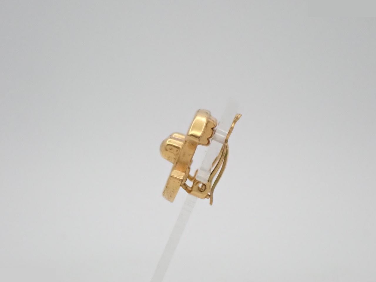 Coco Mark Earrings, 96P Gold Color — view 3
