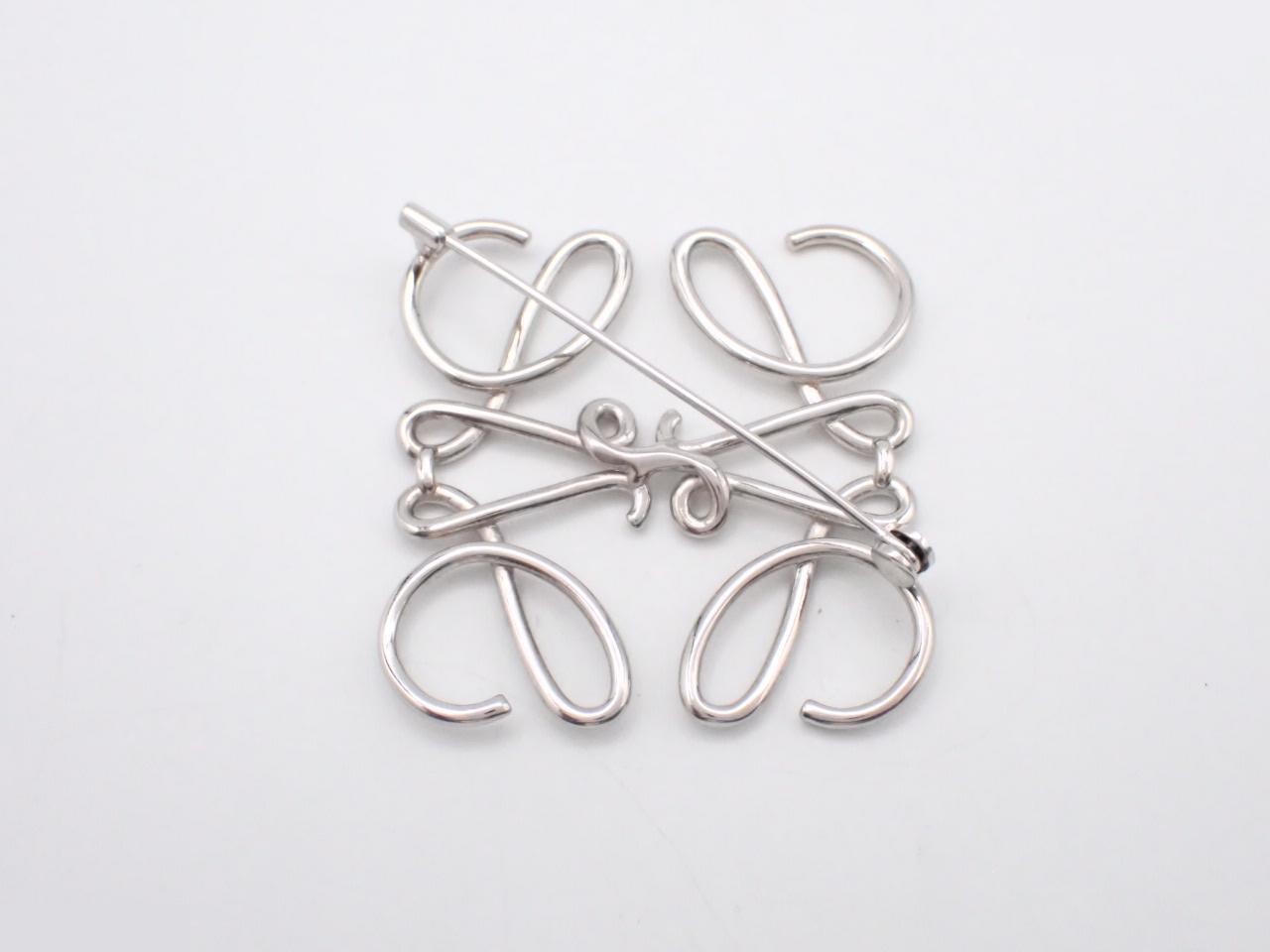 Anagram brooch, silver hardware — view 2