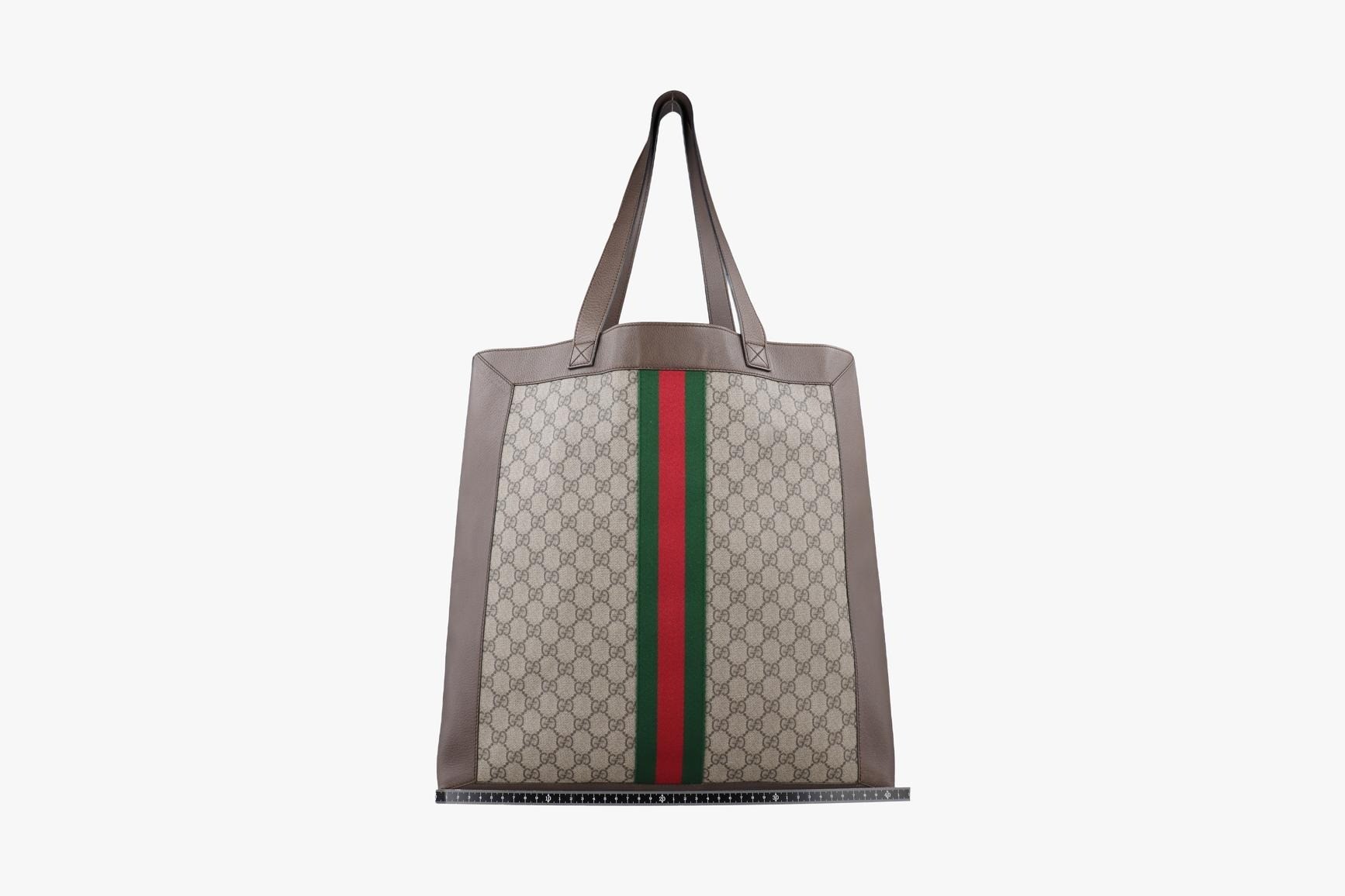 Ophidia PVC Coated Canvas x Leather Brown — view 2