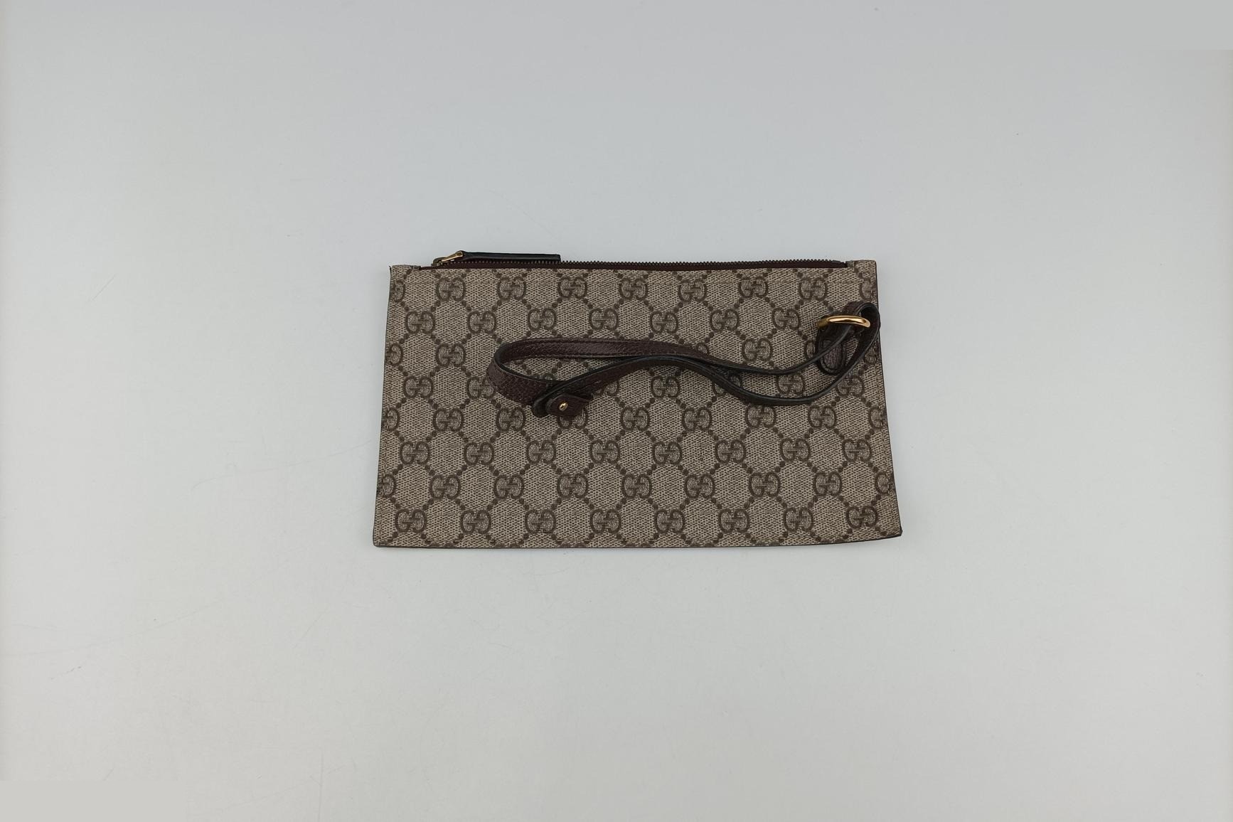 Ophidia PVC Coated Canvas x Leather Brown — view 11