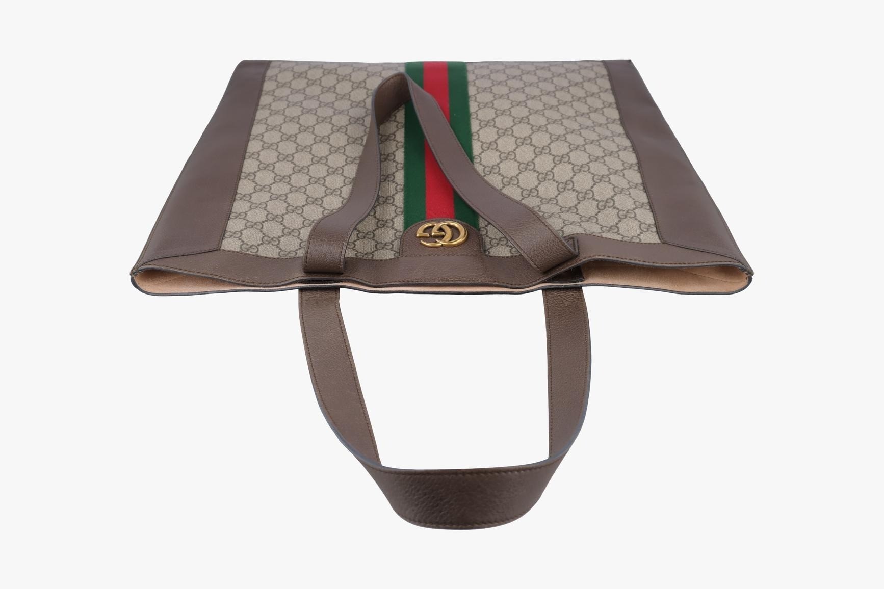 Ophidia PVC Coated Canvas x Leather Brown — view 5