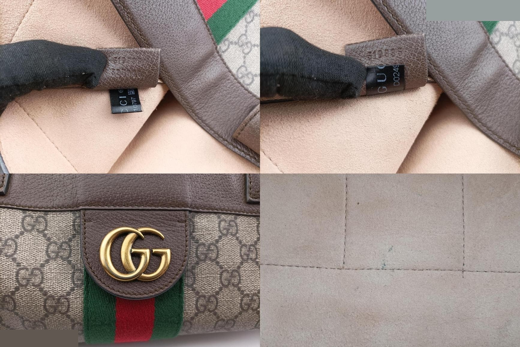 Ophidia PVC Coated Canvas x Leather Brown — view 8