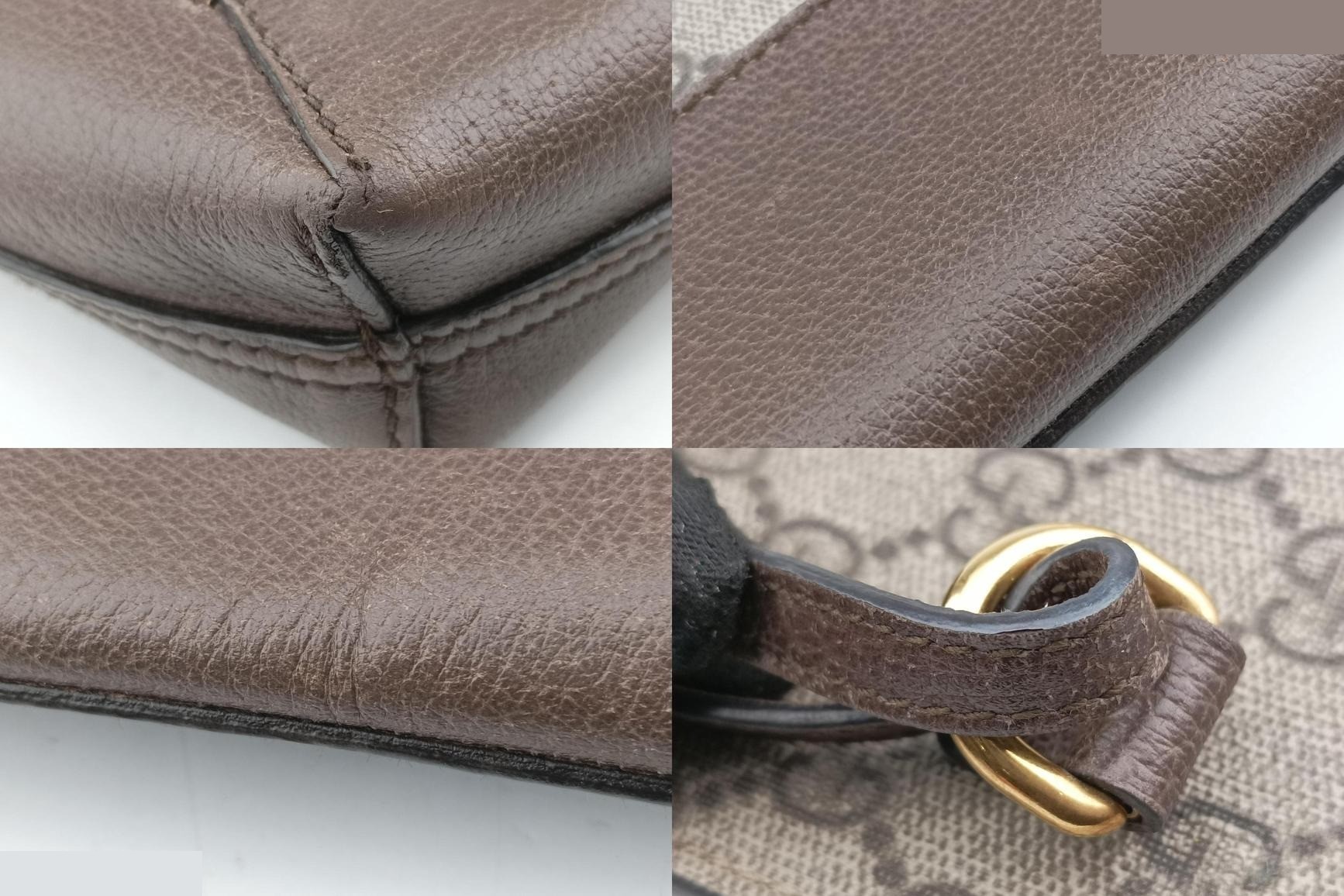 Ophidia PVC Coated Canvas x Leather Brown — view 10
