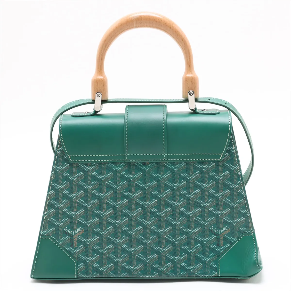 Saigon PM PVC x Leather 2WAY Handbag Green — view 2