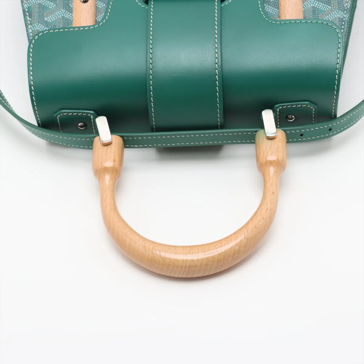 Saigon PM PVC x Leather 2WAY Handbag Green — view 5