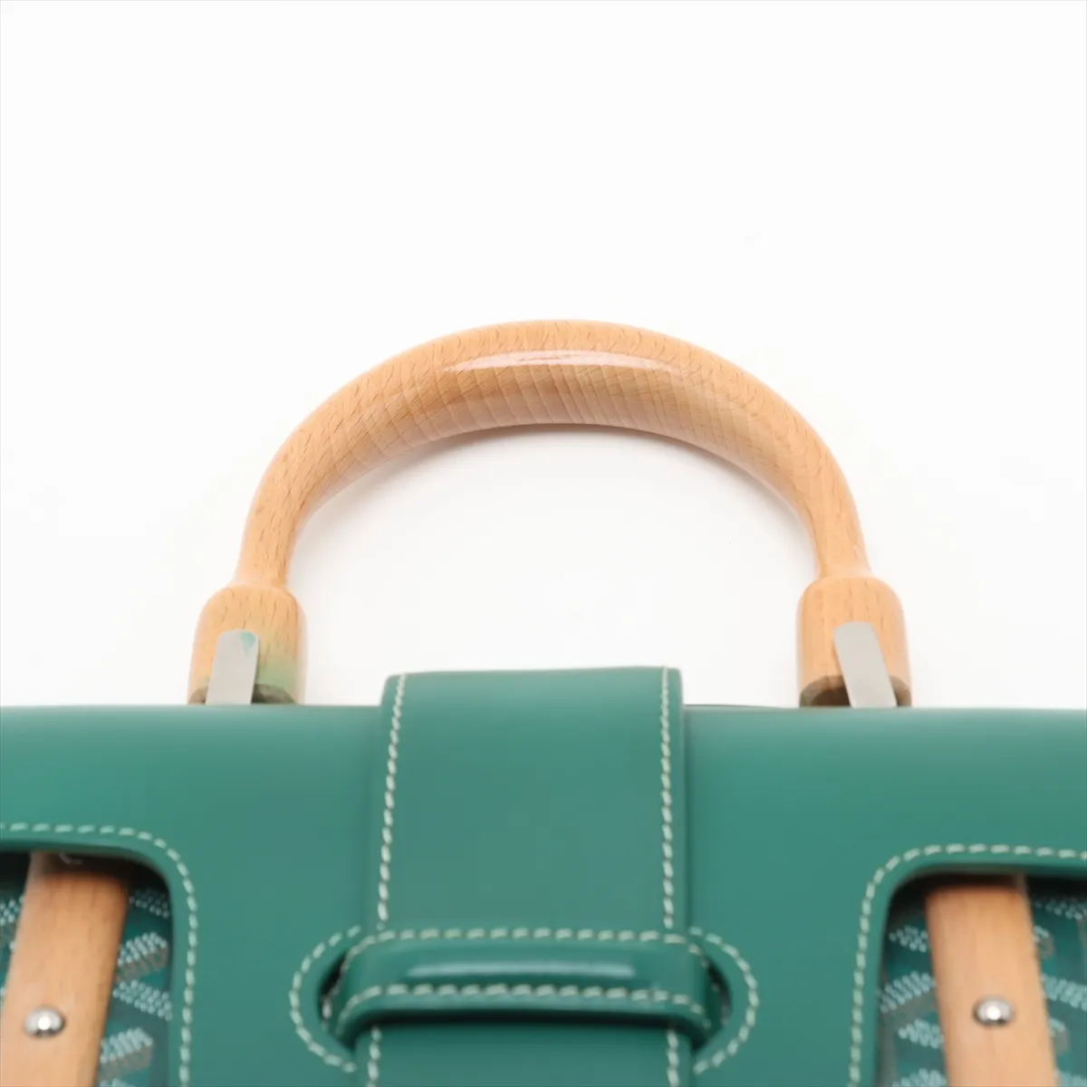 Saigon PM PVC x Leather 2WAY Handbag Green — view 6