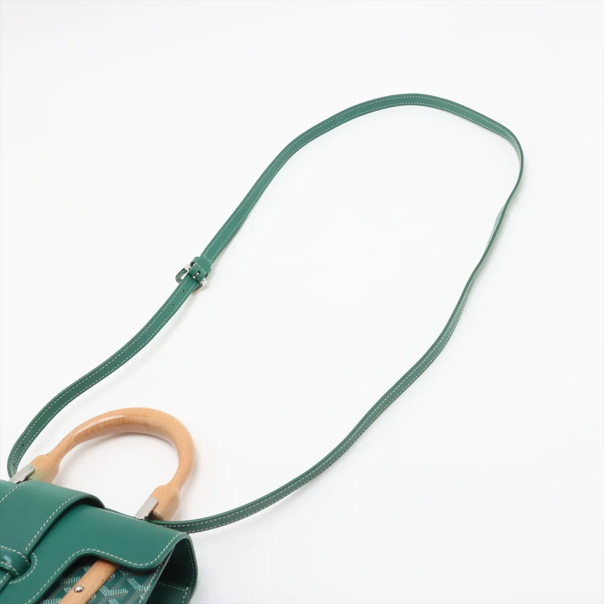 Saigon PM PVC x Leather 2WAY Handbag Green — view 7