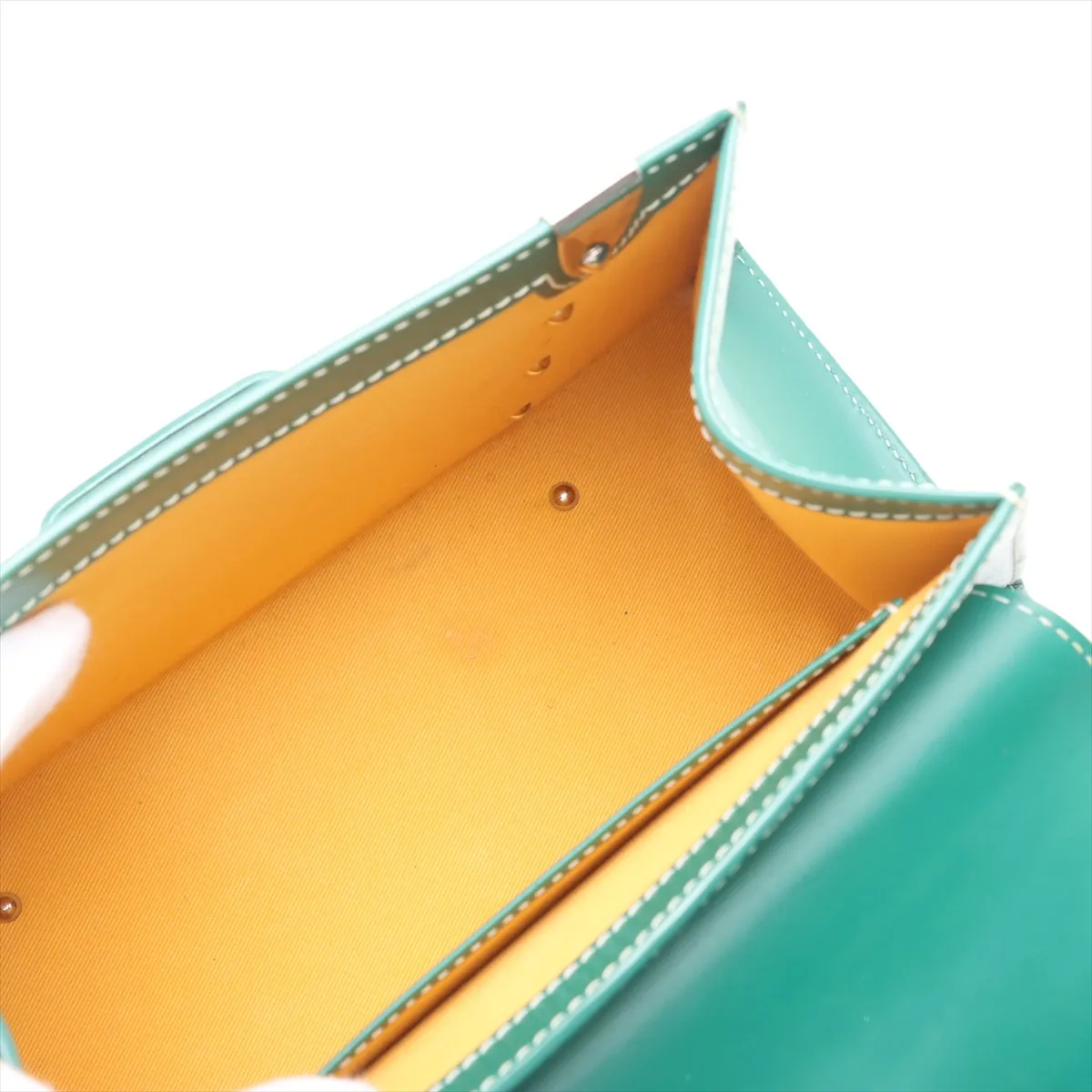 Saigon PM PVC x Leather 2WAY Handbag Green — view 8
