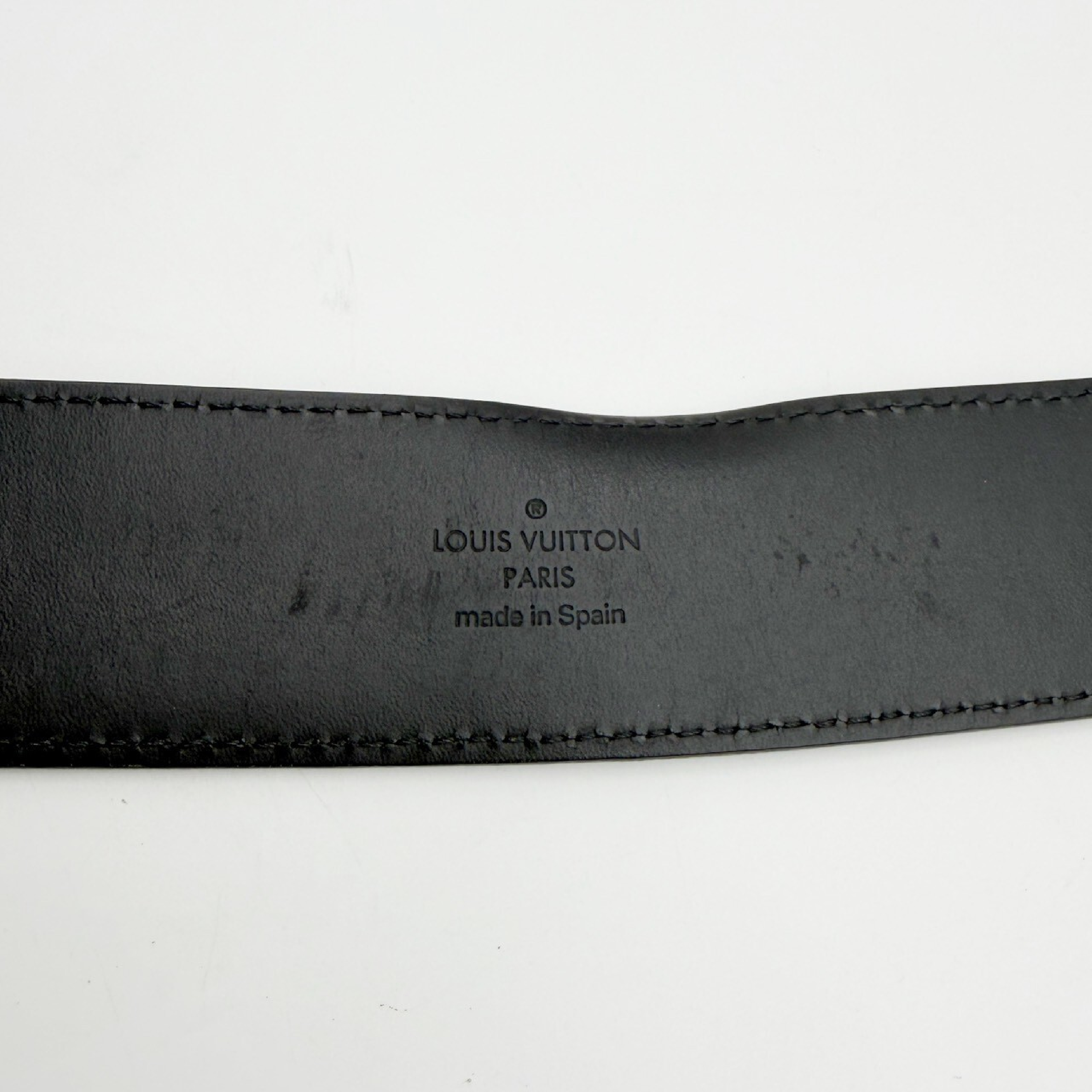 Micro Damier Ceinture LV Initial Black Belt — view 11