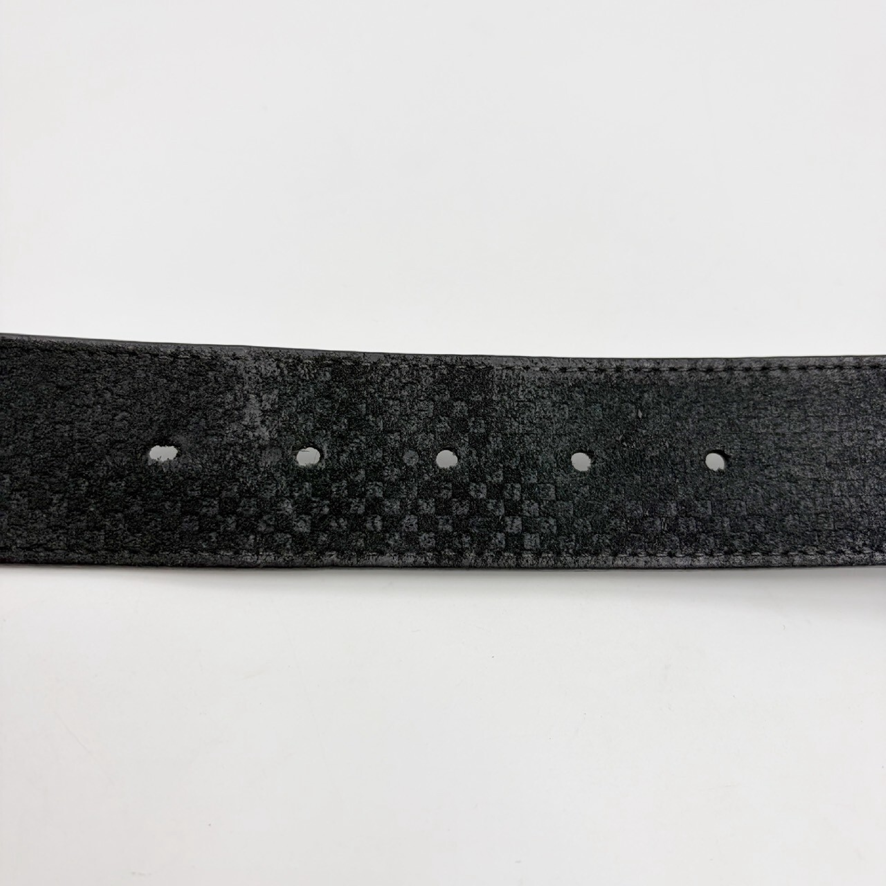 Micro Damier Ceinture LV Initial Black Belt — view 9