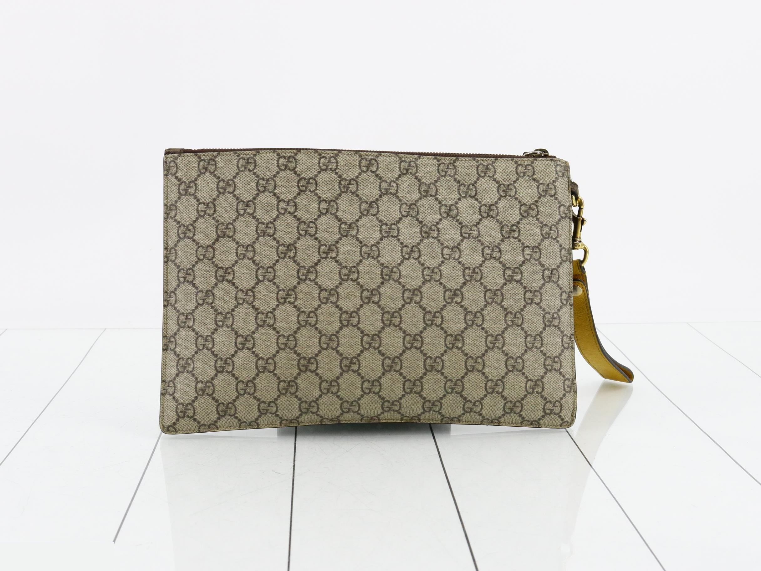 Neo-Vintage GG Supreme Leather Clutch Bag — view 2