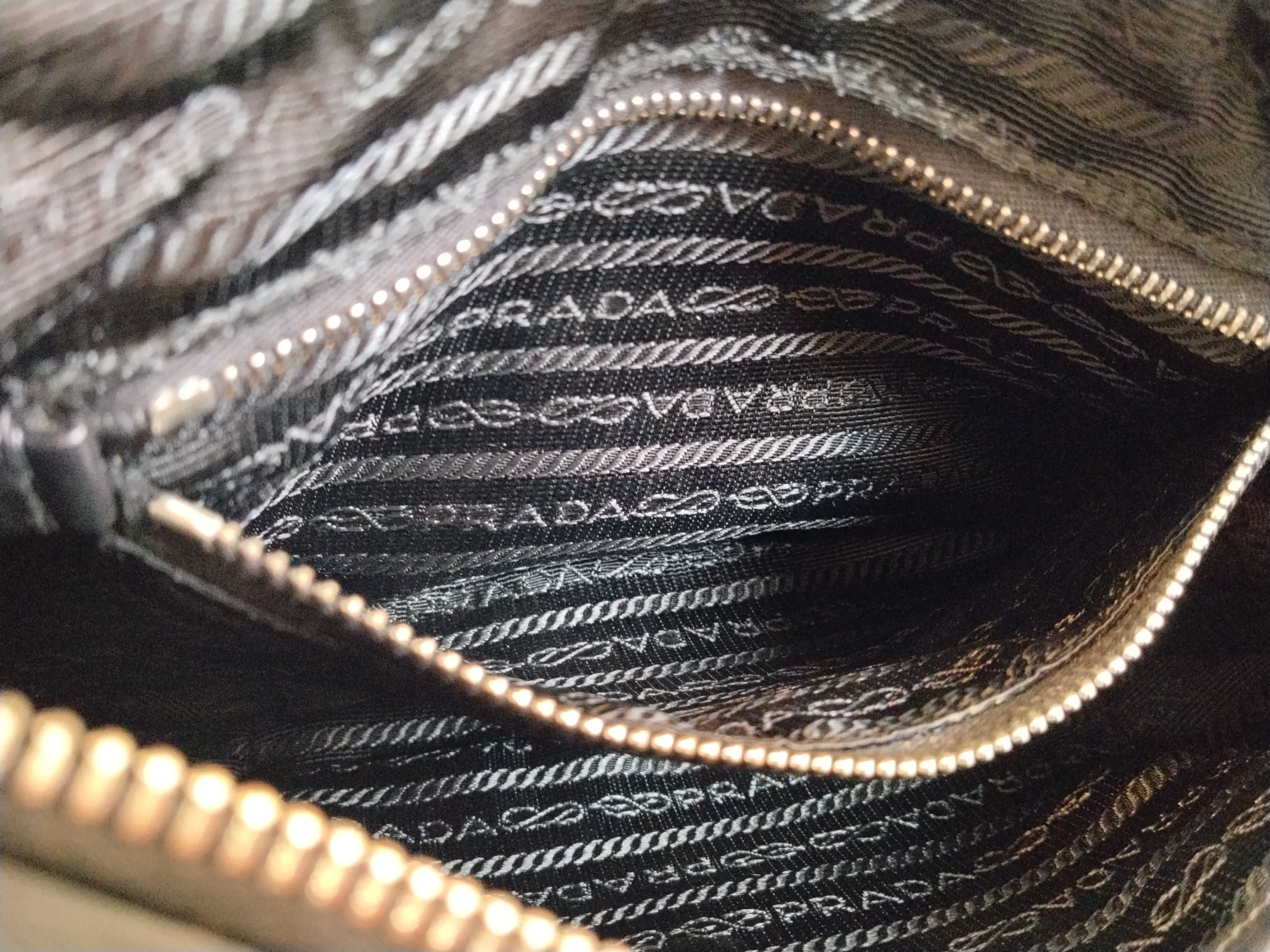 Nylon Prada Nylon x Leather Black One Shoulder Bag — view 12