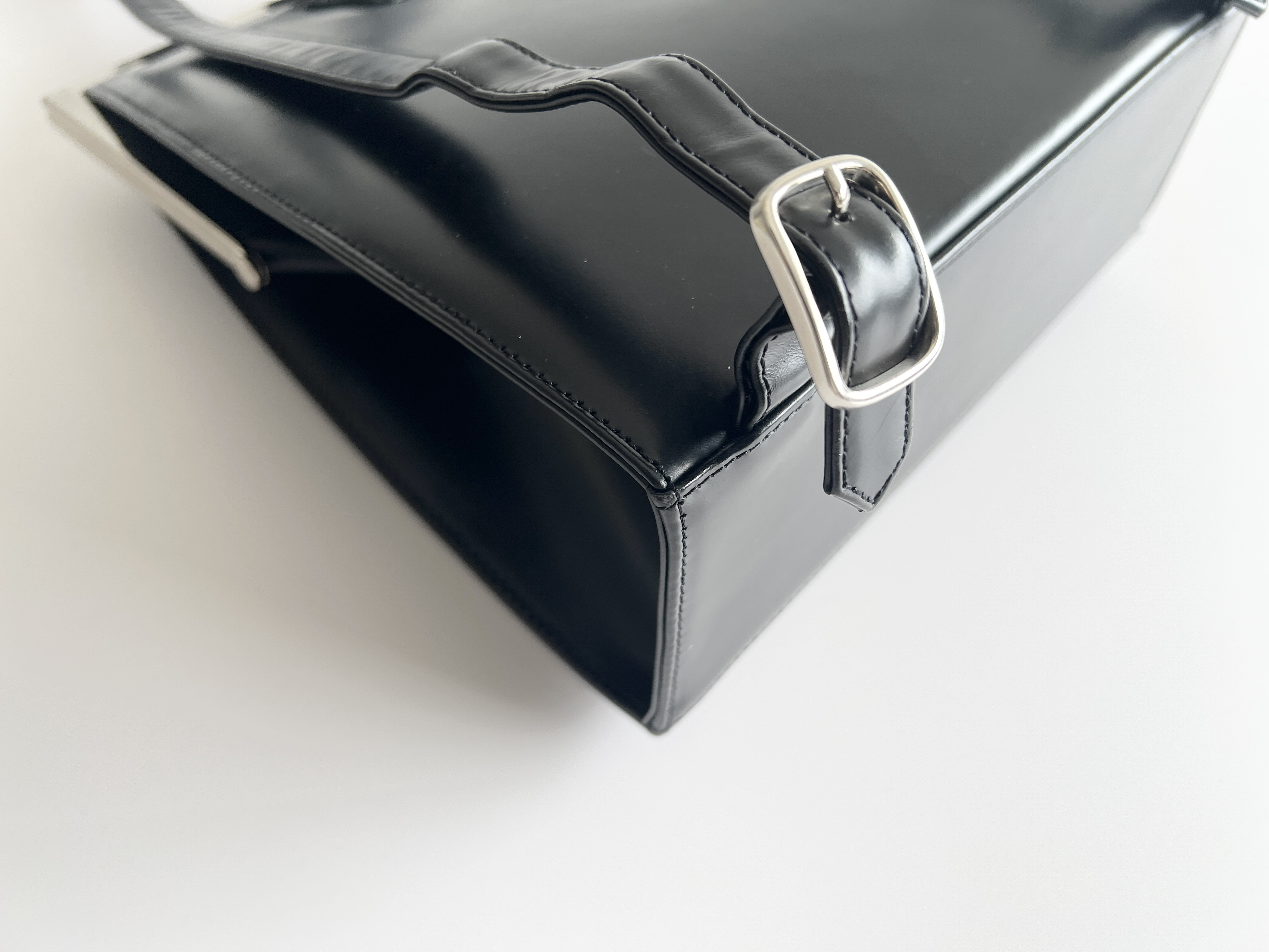 logo plate coin purse leather backpack rucksack — view 12