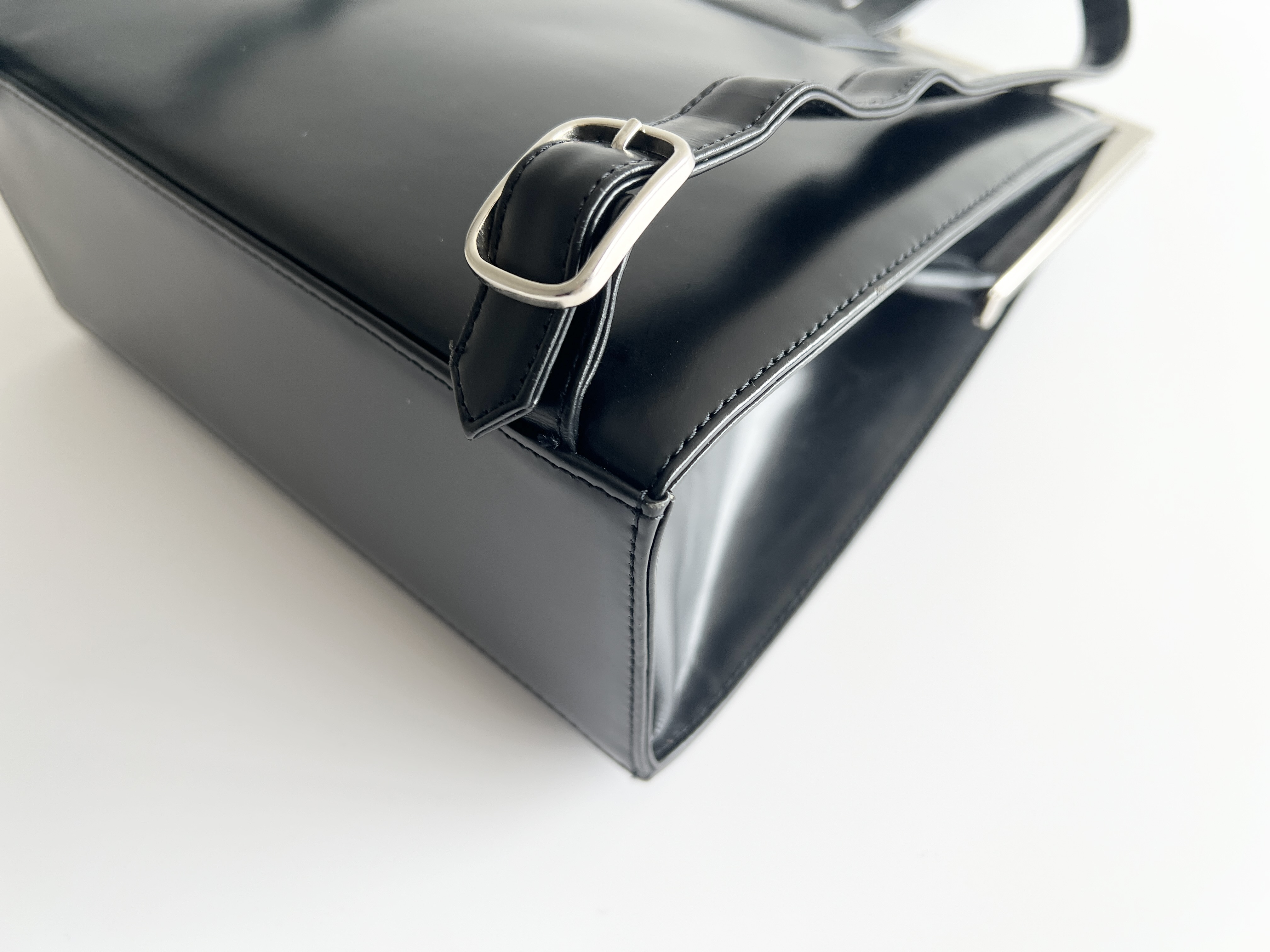 logo plate coin purse leather backpack rucksack — view 13