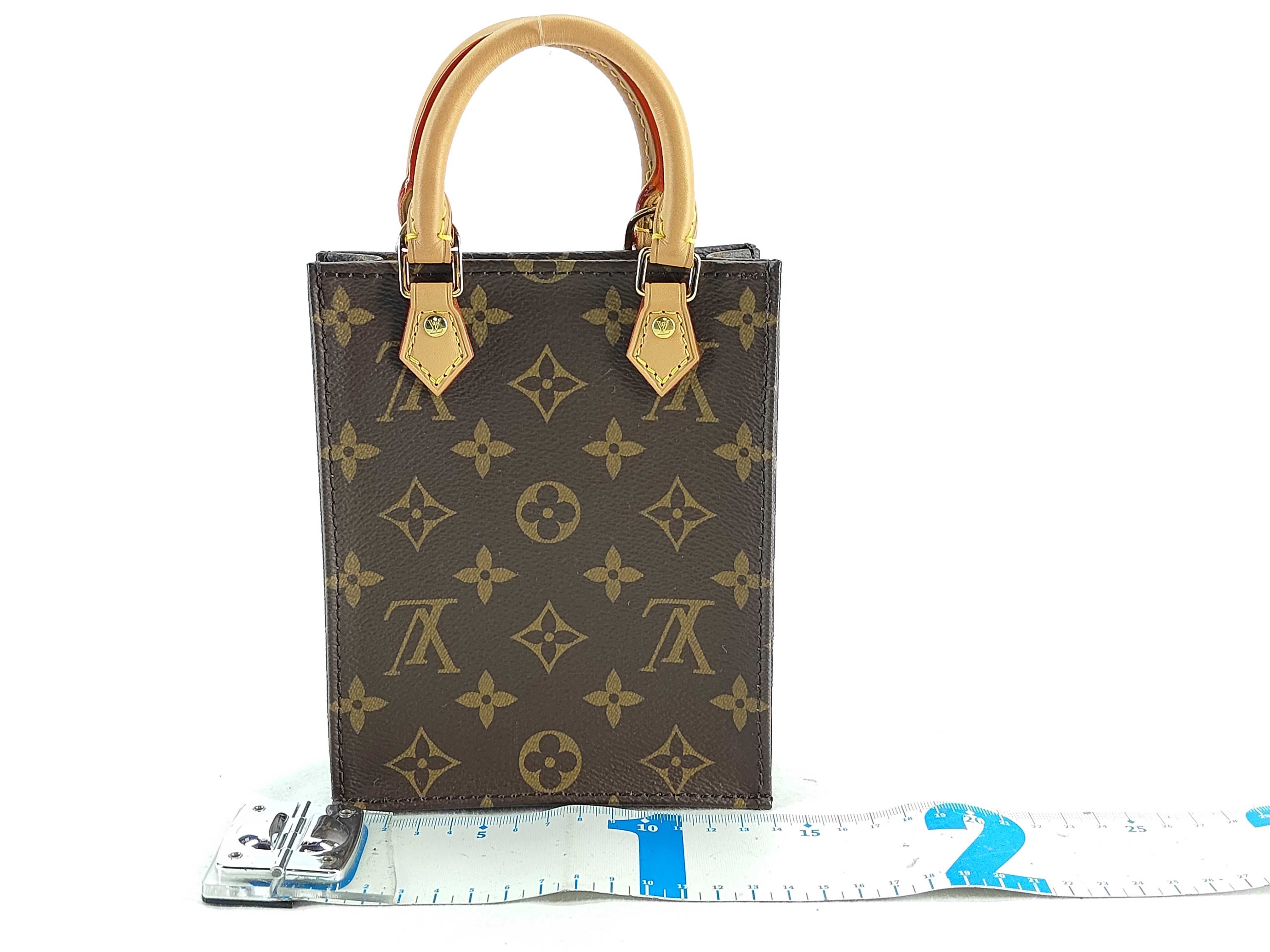Monogram Petite Sac Plat M81295 SP0241 Dust bag, strap, shoulder bag, tote bag — view 2