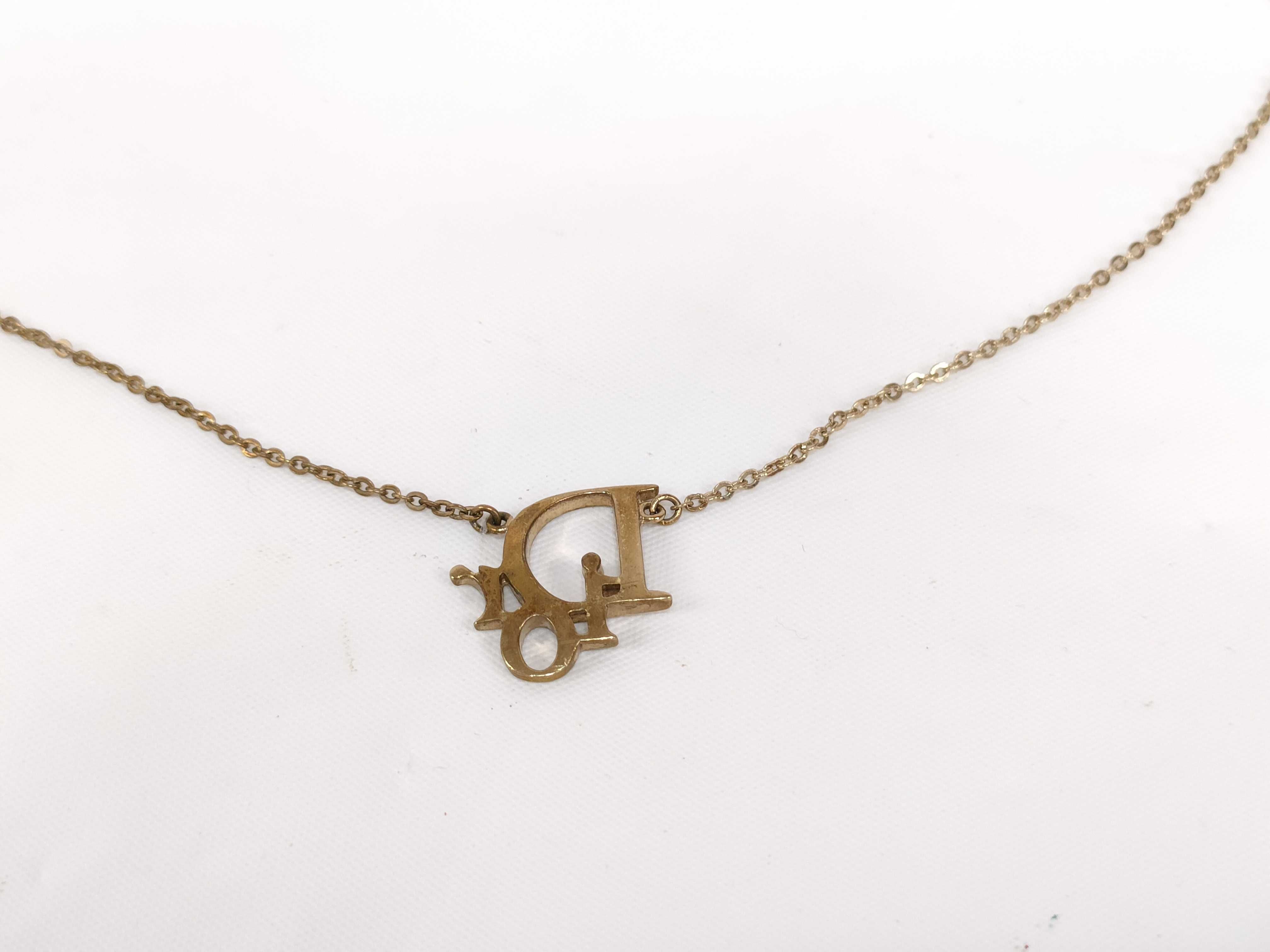 Logo Rhinestone Necklace — view 2