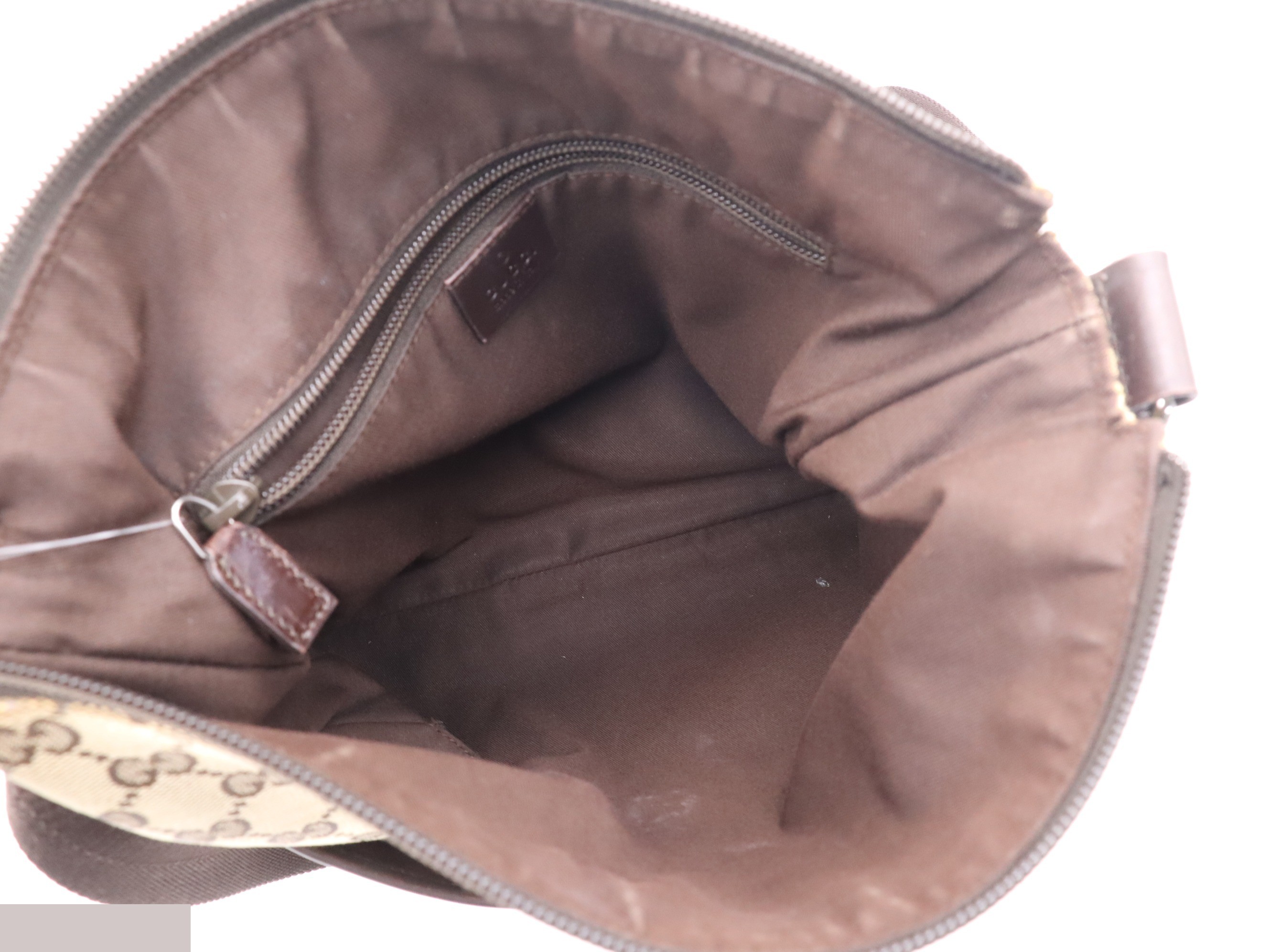 GG Canvas Shoulder Bag, Beige, Silver Hardware — view 7