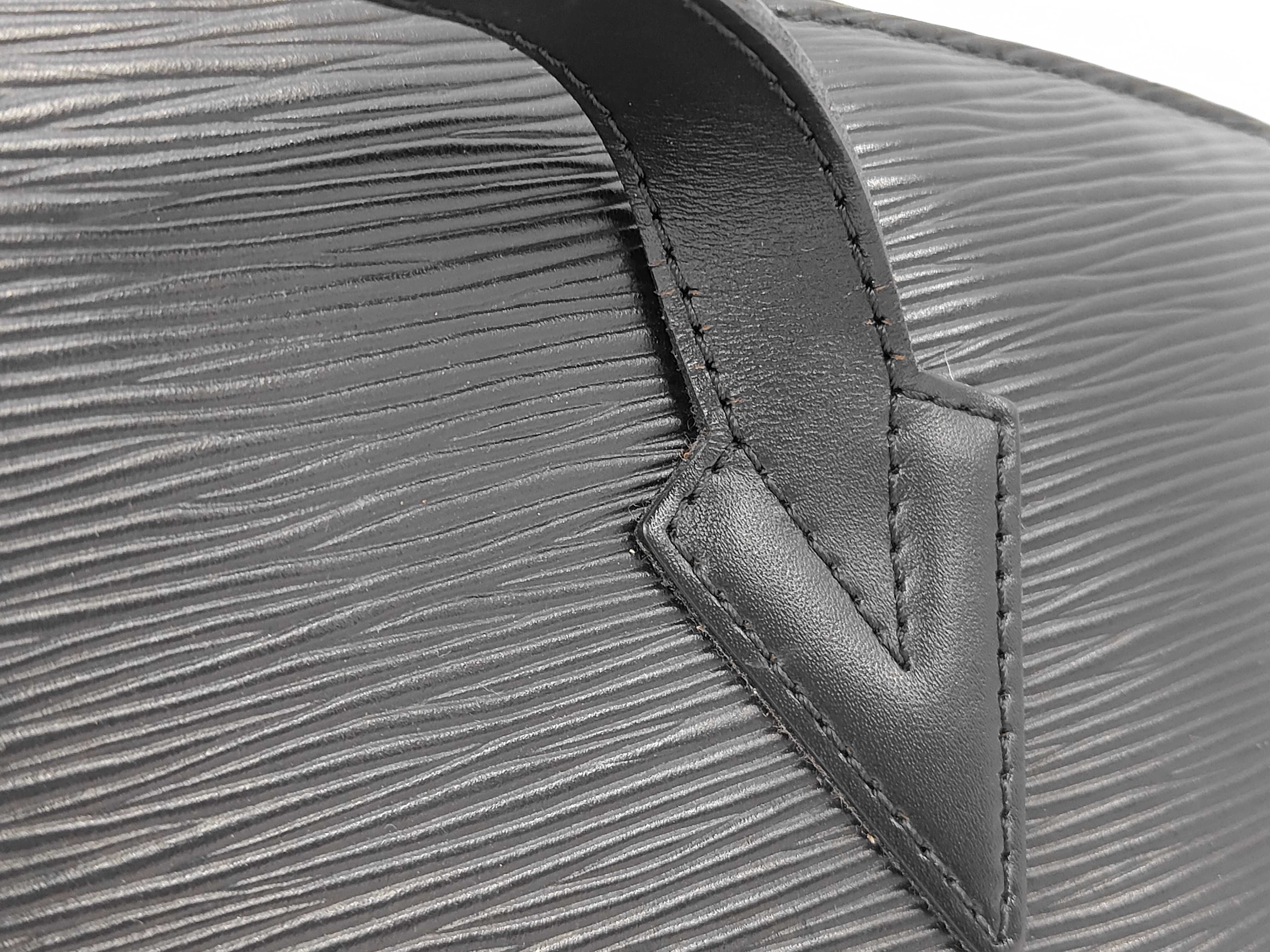Epi Saint Jacques Shoulder Bag (Black) — view 3