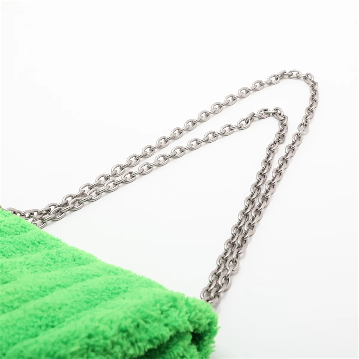 Monaco Pile Chain Shoulder Bag, Green, 781672 — view 5