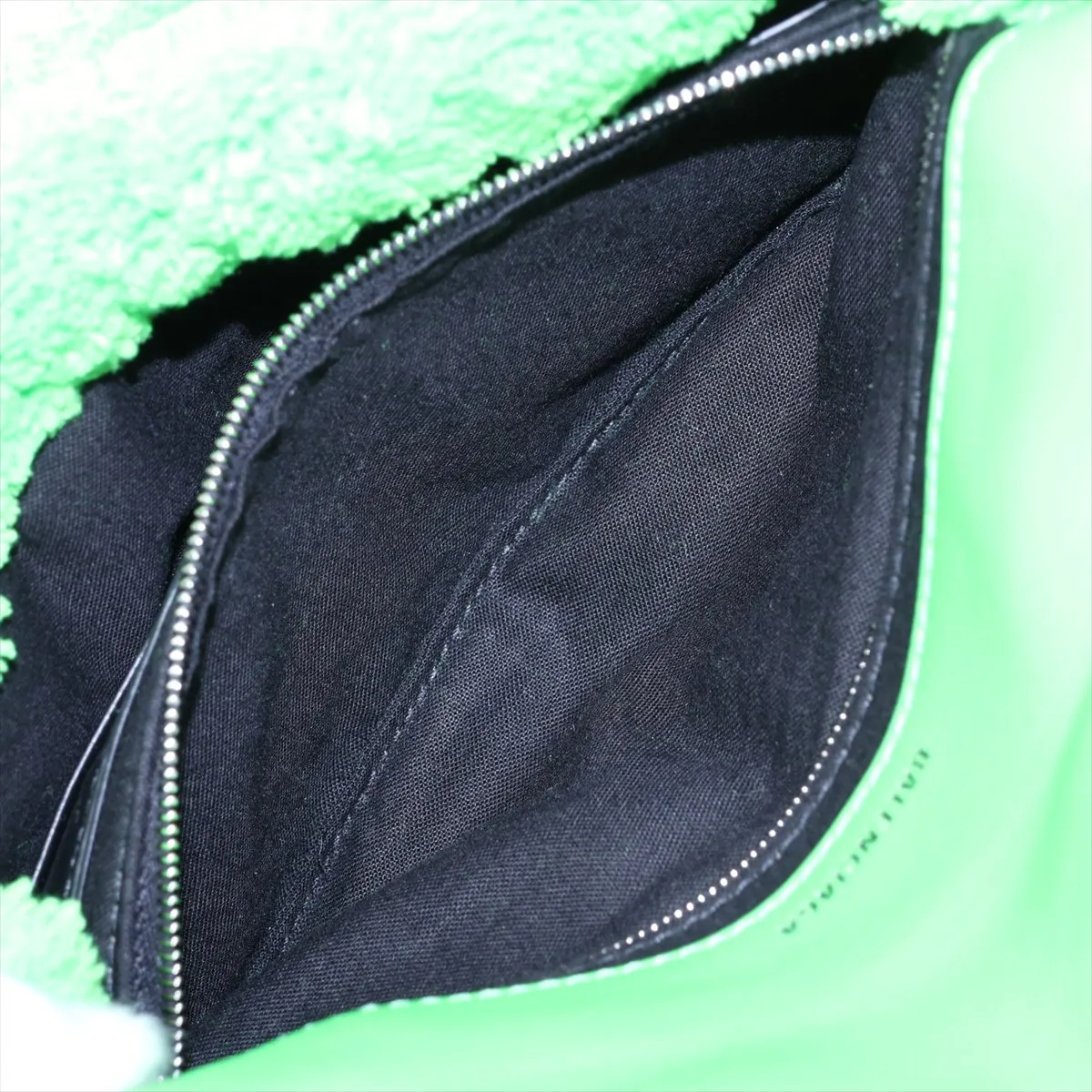 Monaco Pile Chain Shoulder Bag, Green, 781672 — view 7
