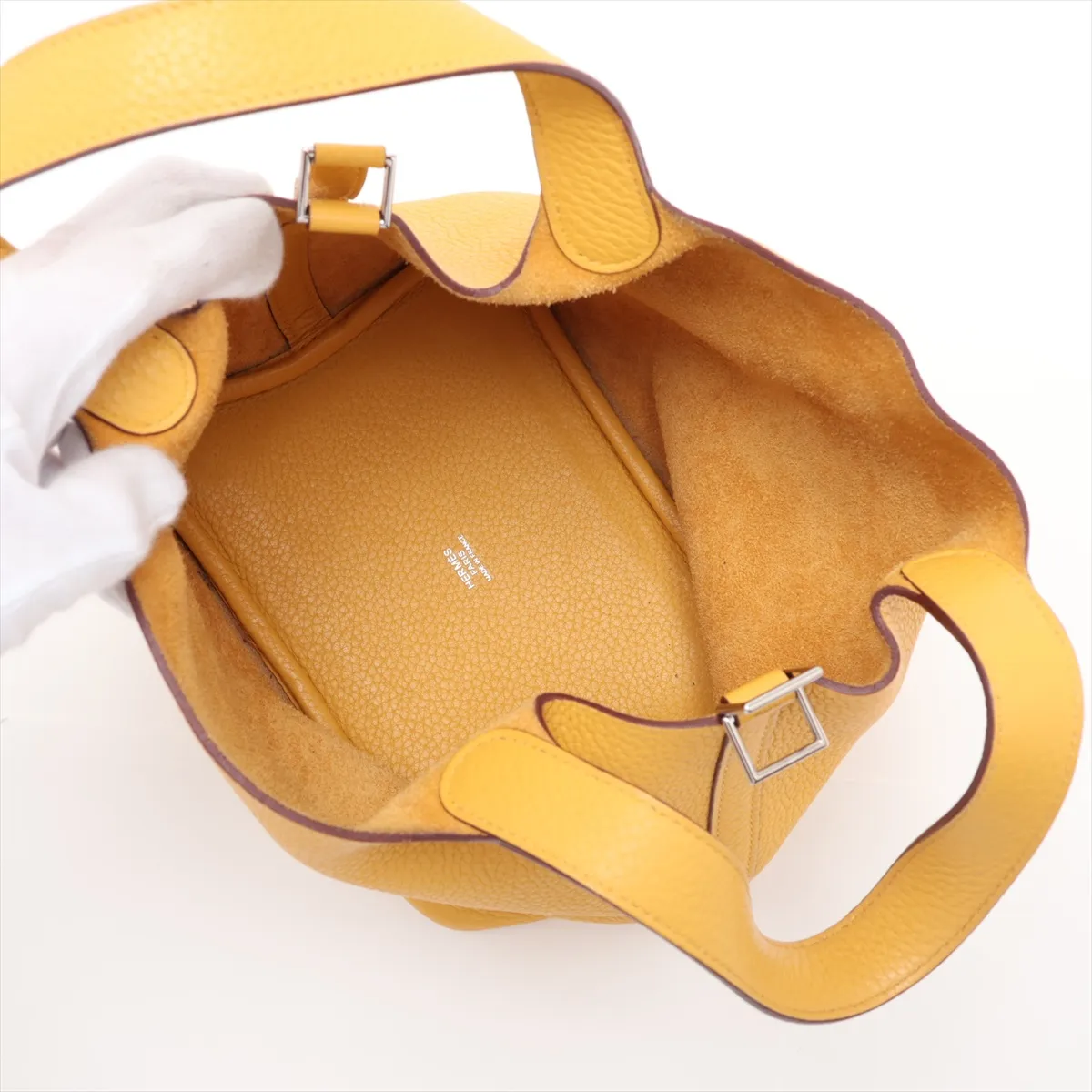 Picotin Lock 18 PM, Taurillon Clemence leather, Soleil, silver hardware, M: 2009 — view 7