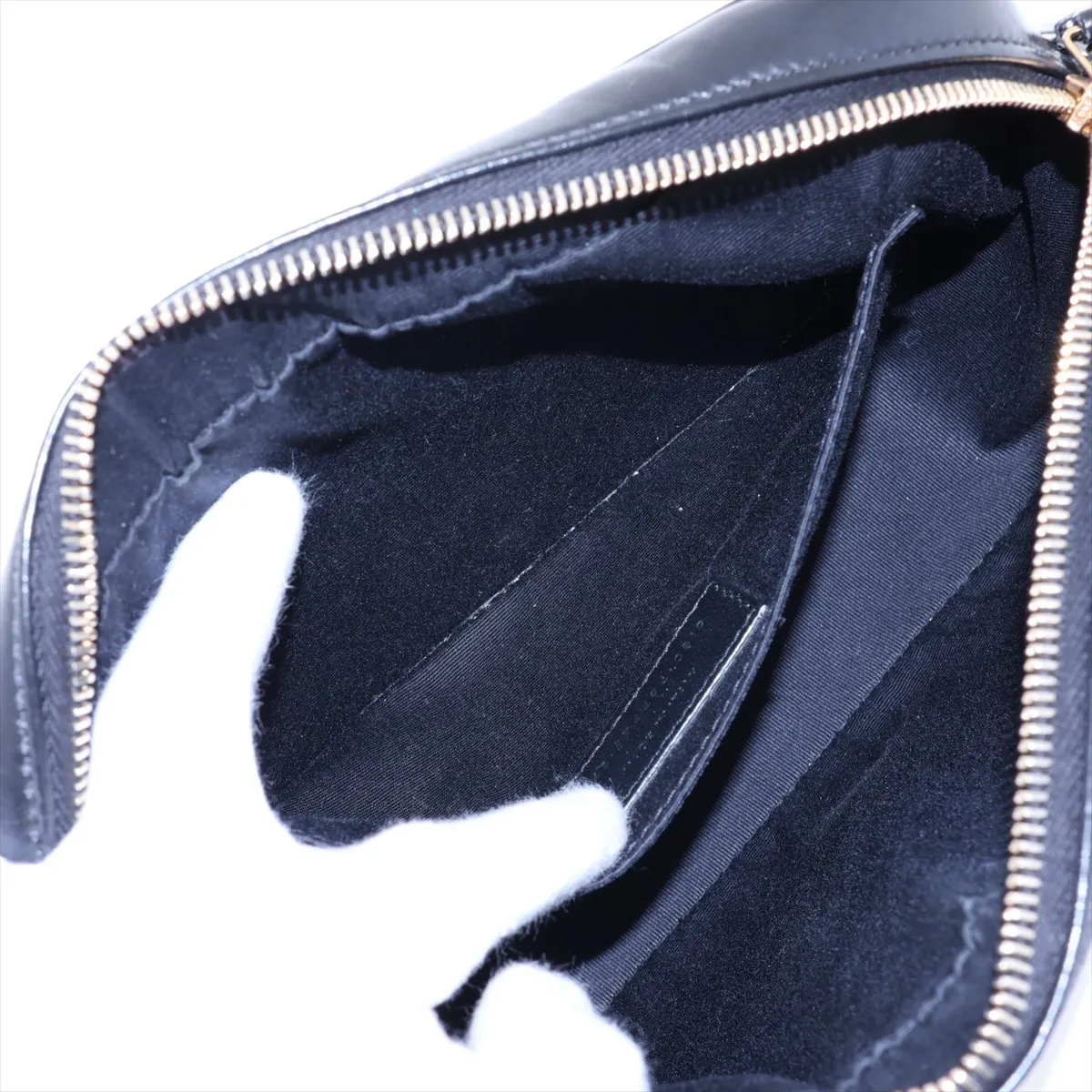 Lou Camera Leather Shoulder Bag, Black, 574494 — view 7