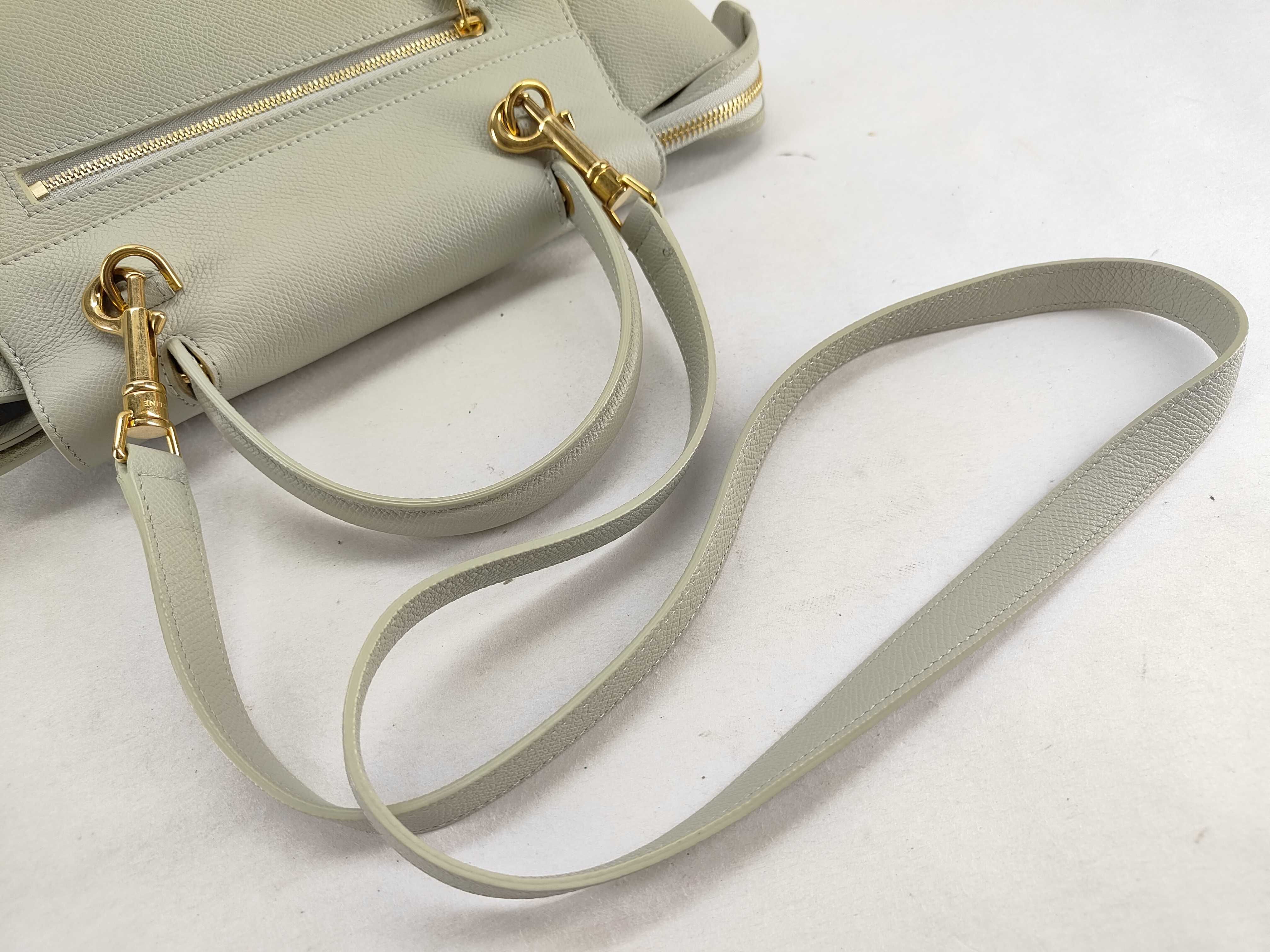 Belt Bag Small Leather 2-Way Handbag Gray Handbag — view 4