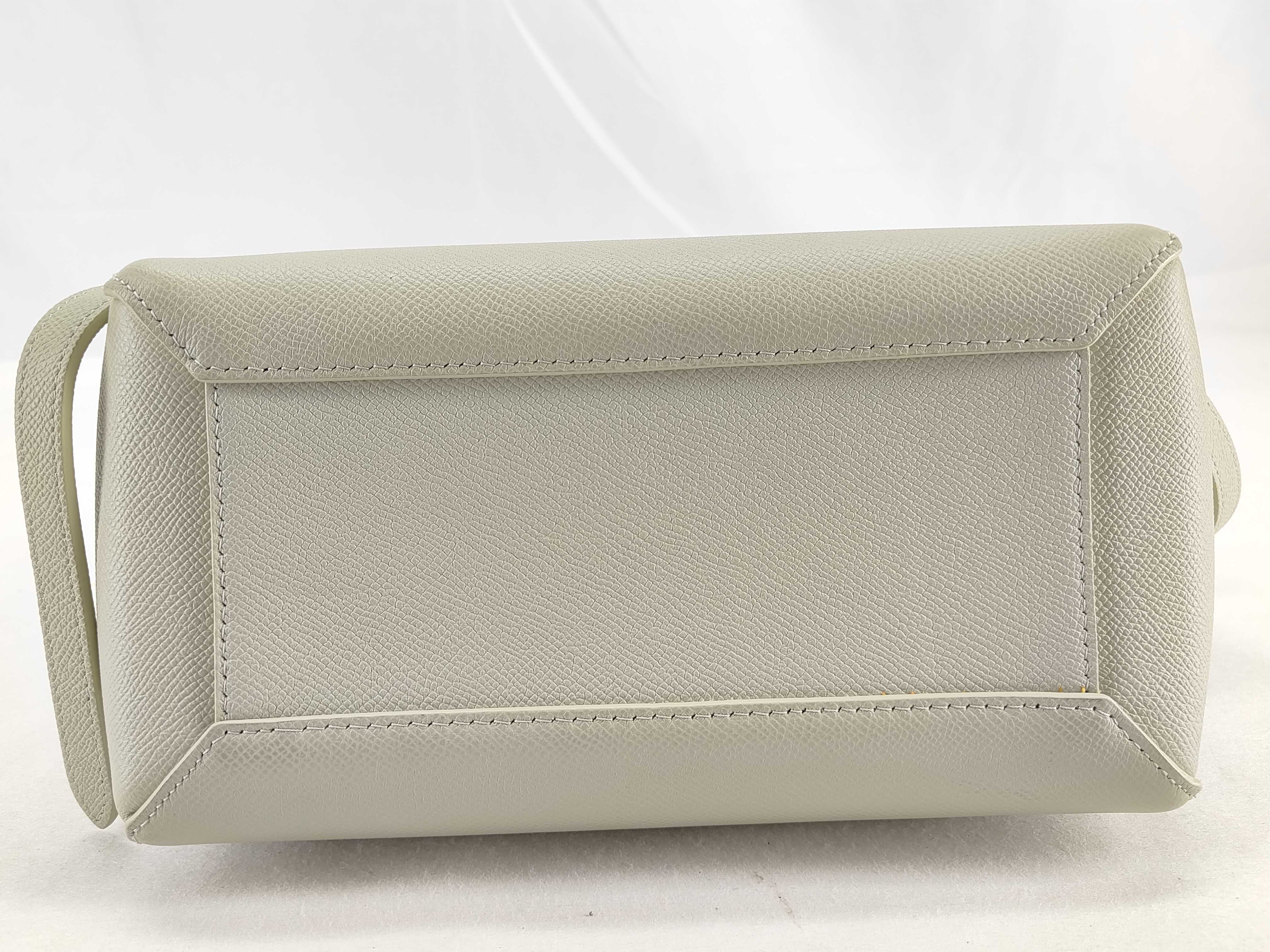 Belt Bag Small Leather 2-Way Handbag Gray Handbag — view 9