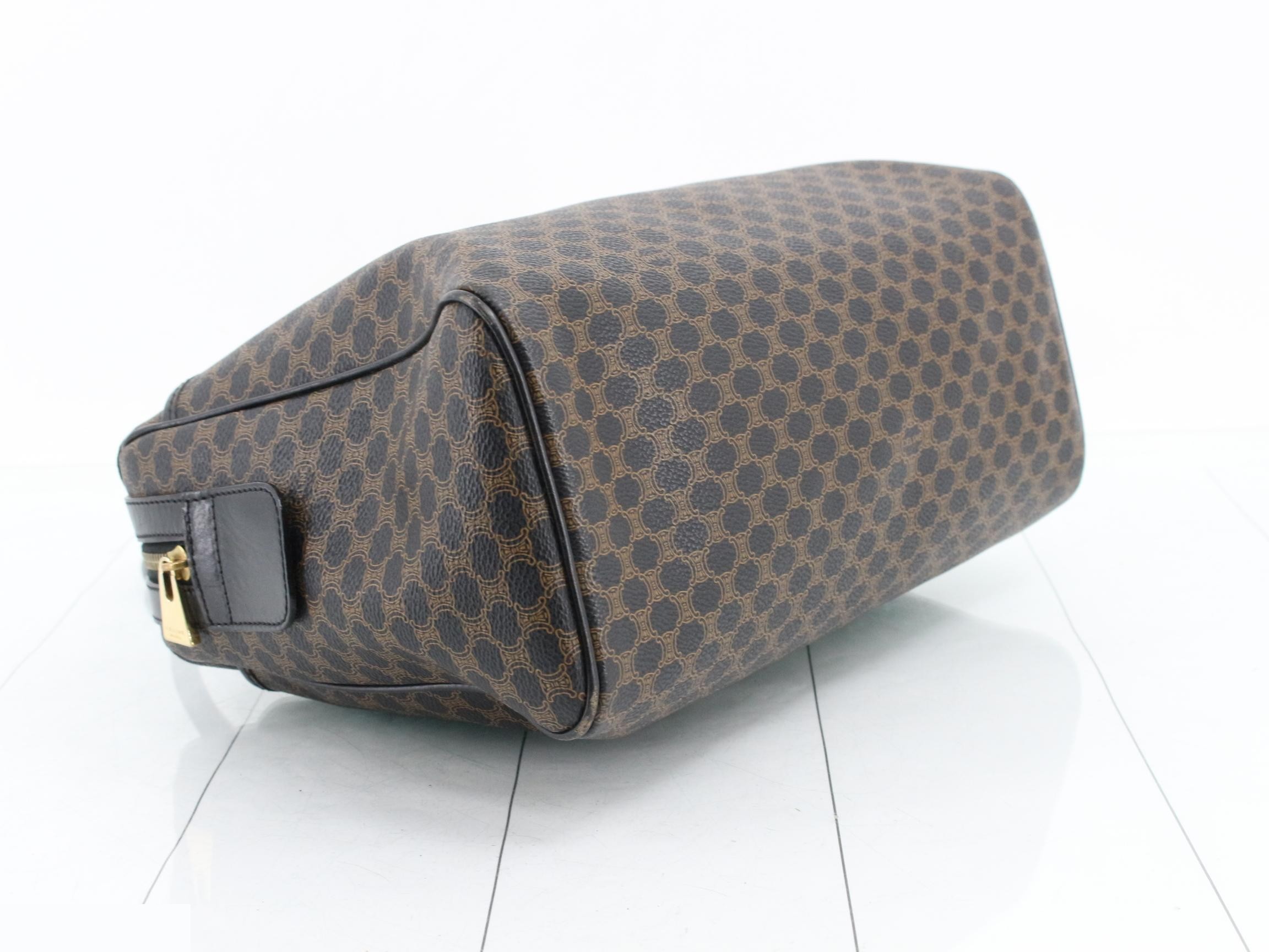 Handbag, black maca, Boston style. — view 5