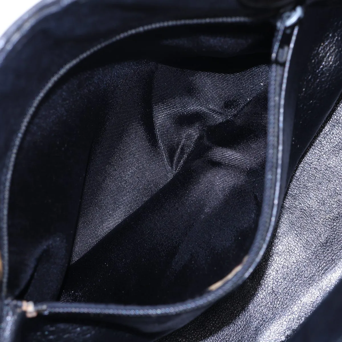 Matelassé Lambskin Clutch Bag, Black with Gold Hardware, Item No. 1723276 — view 8