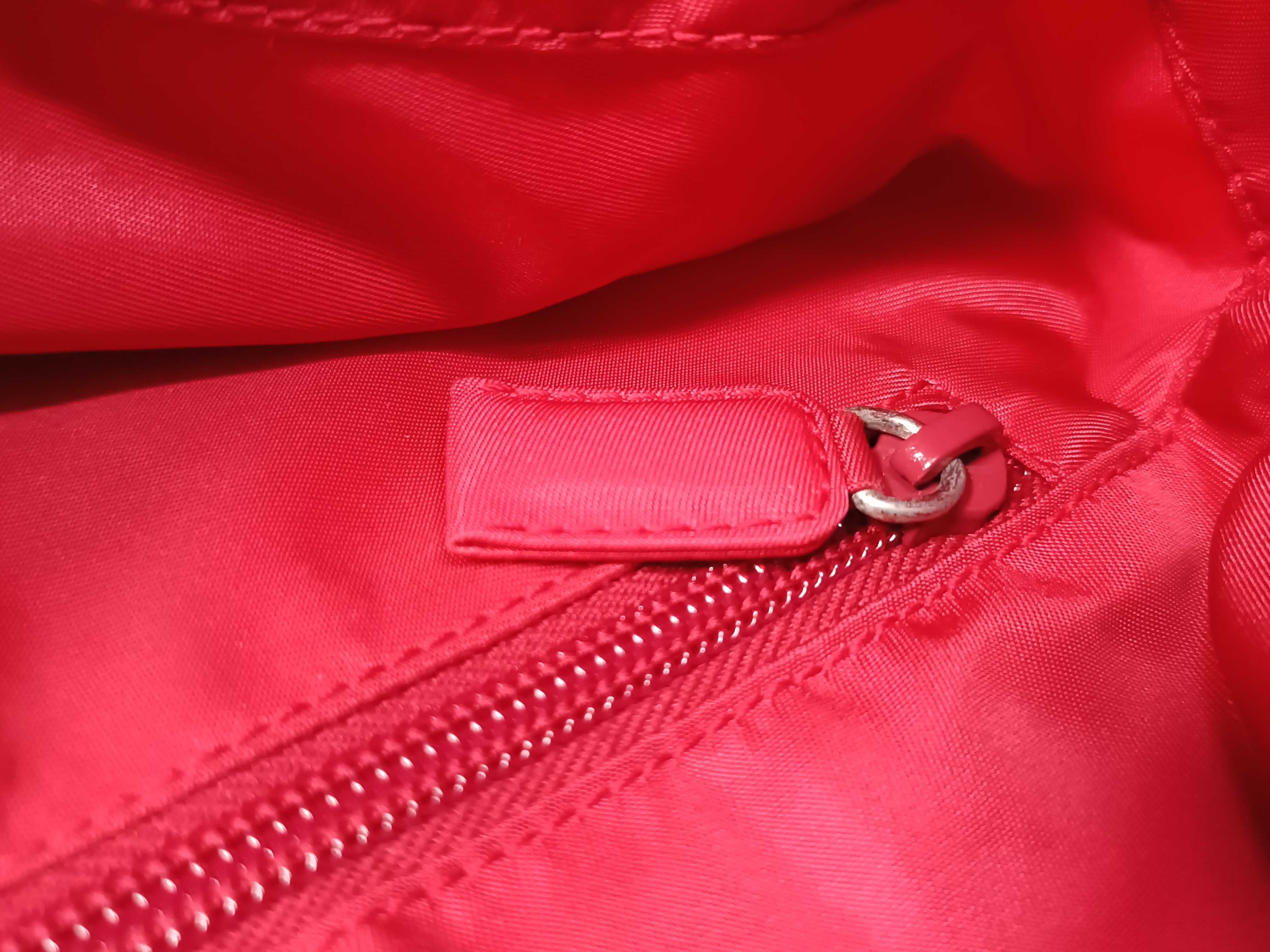 Nylon Tote Bag, Red, B7811 — view 11
