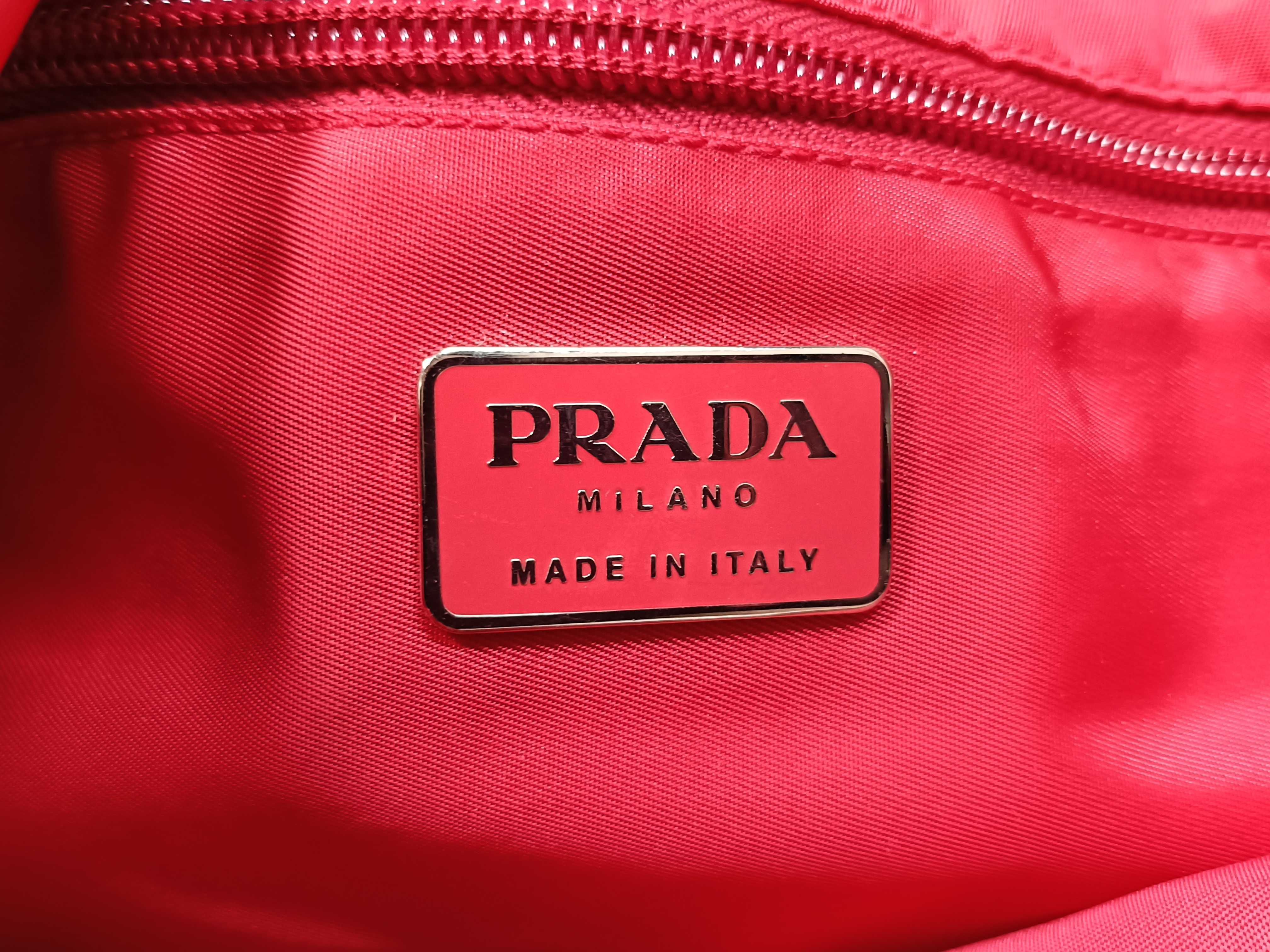 Nylon Tote Bag, Red, B7811 — view 13