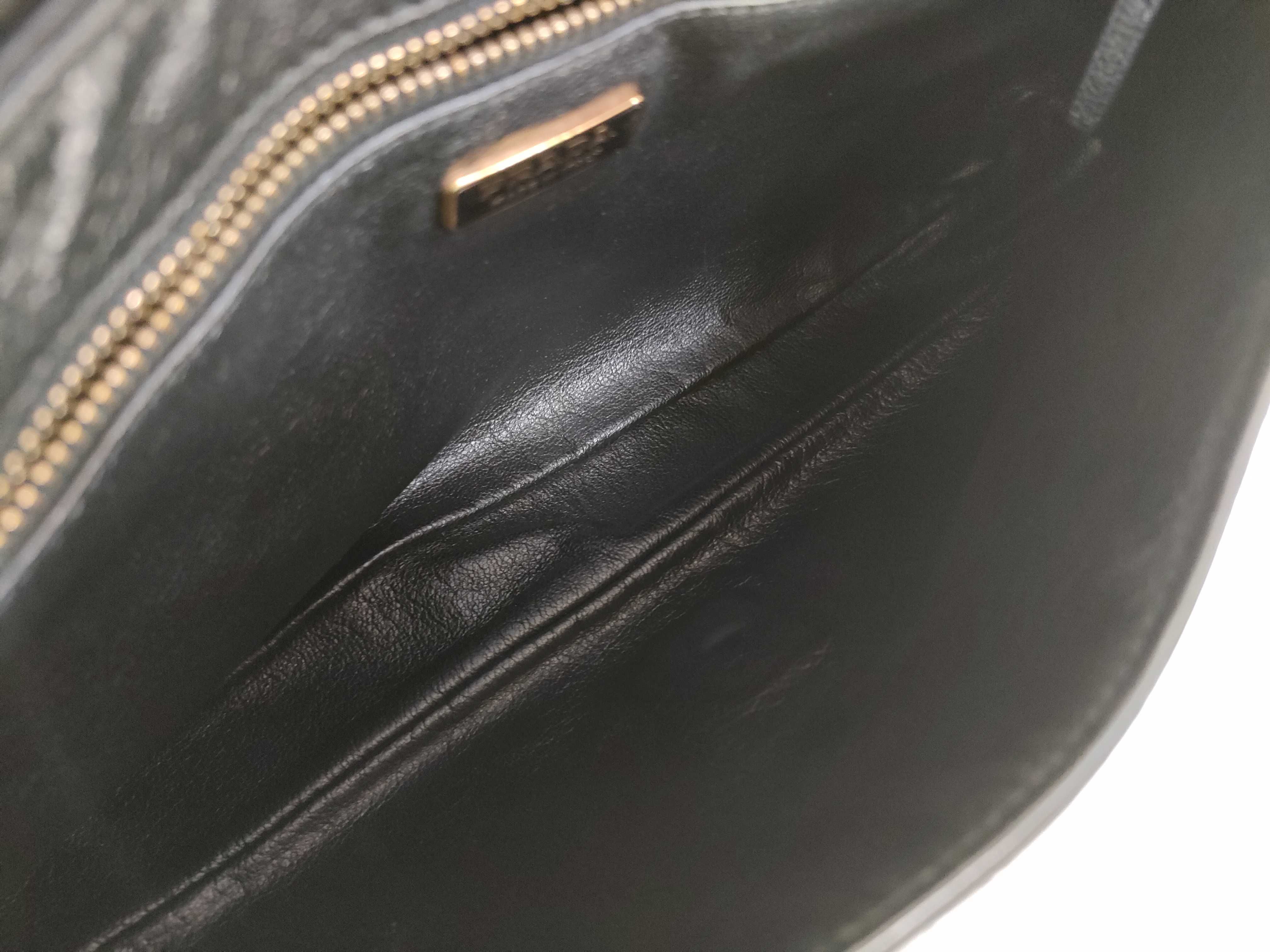 grained leather gold chain turnlock key clochette black one-shoulder bag handbag shoulder bag — view 8
