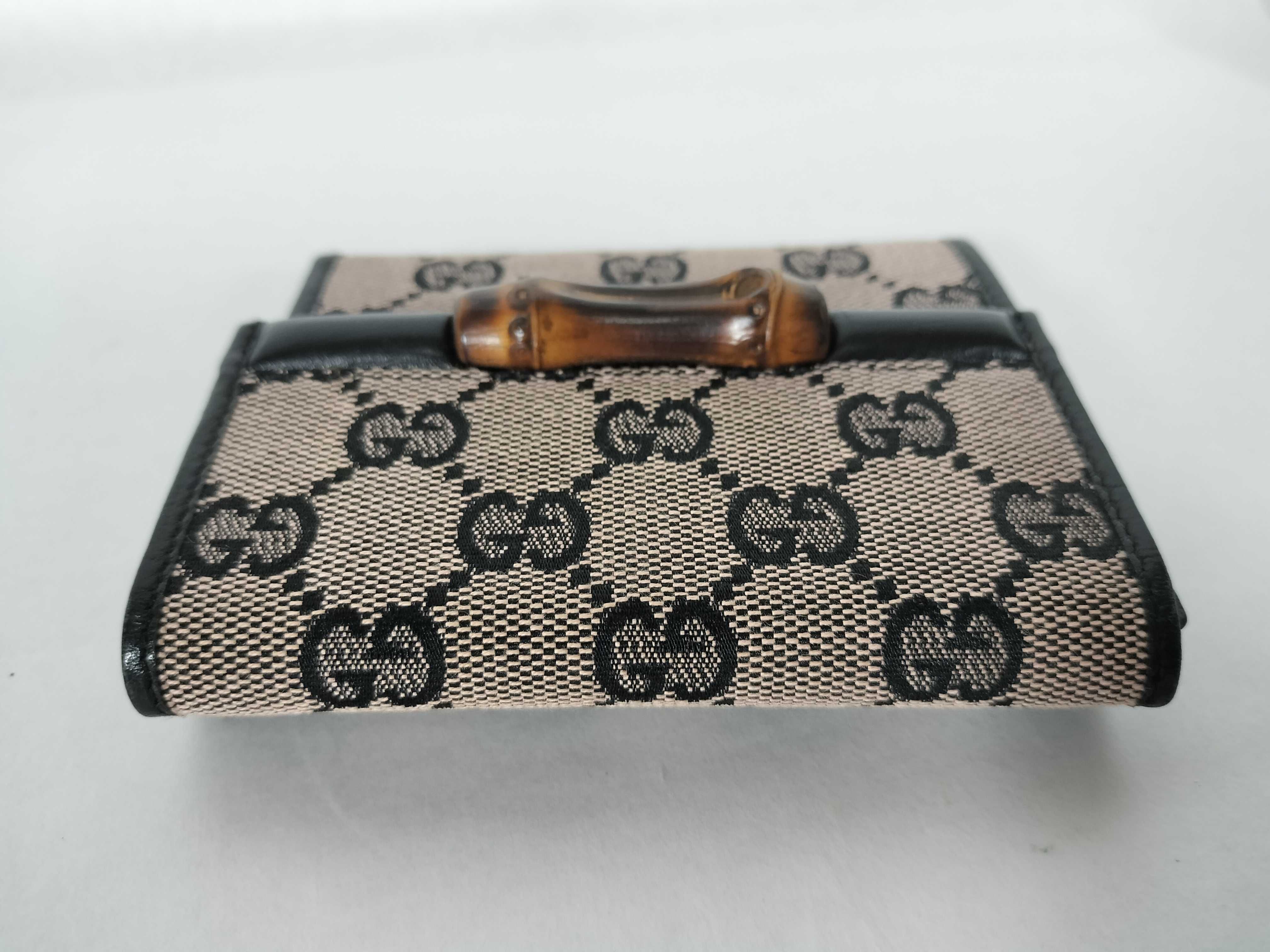 GG Supreme Tri-fold Wallet, Black, 112536 — view 5