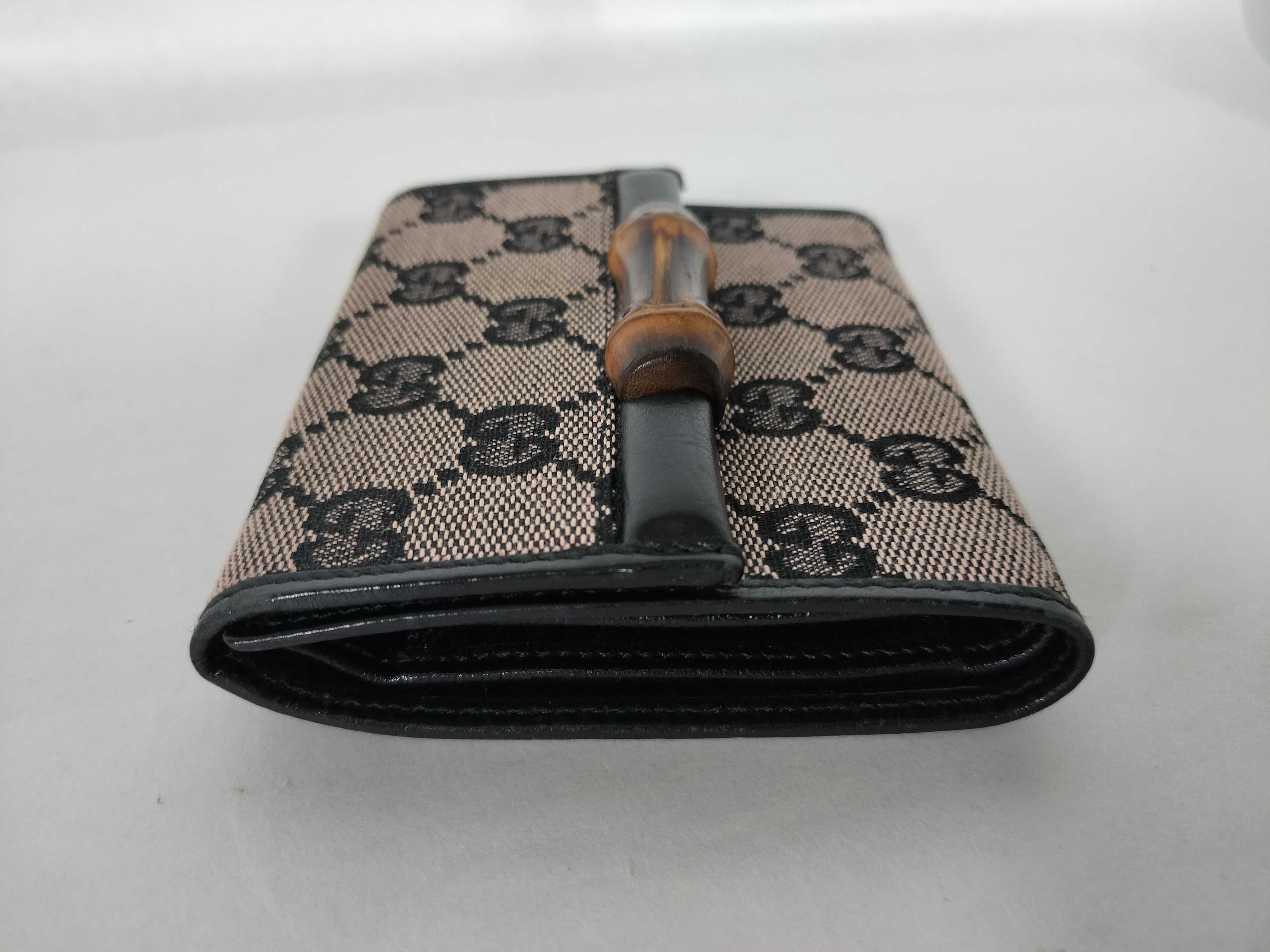 GG Supreme Tri-fold Wallet, Black, 112536 — view 6