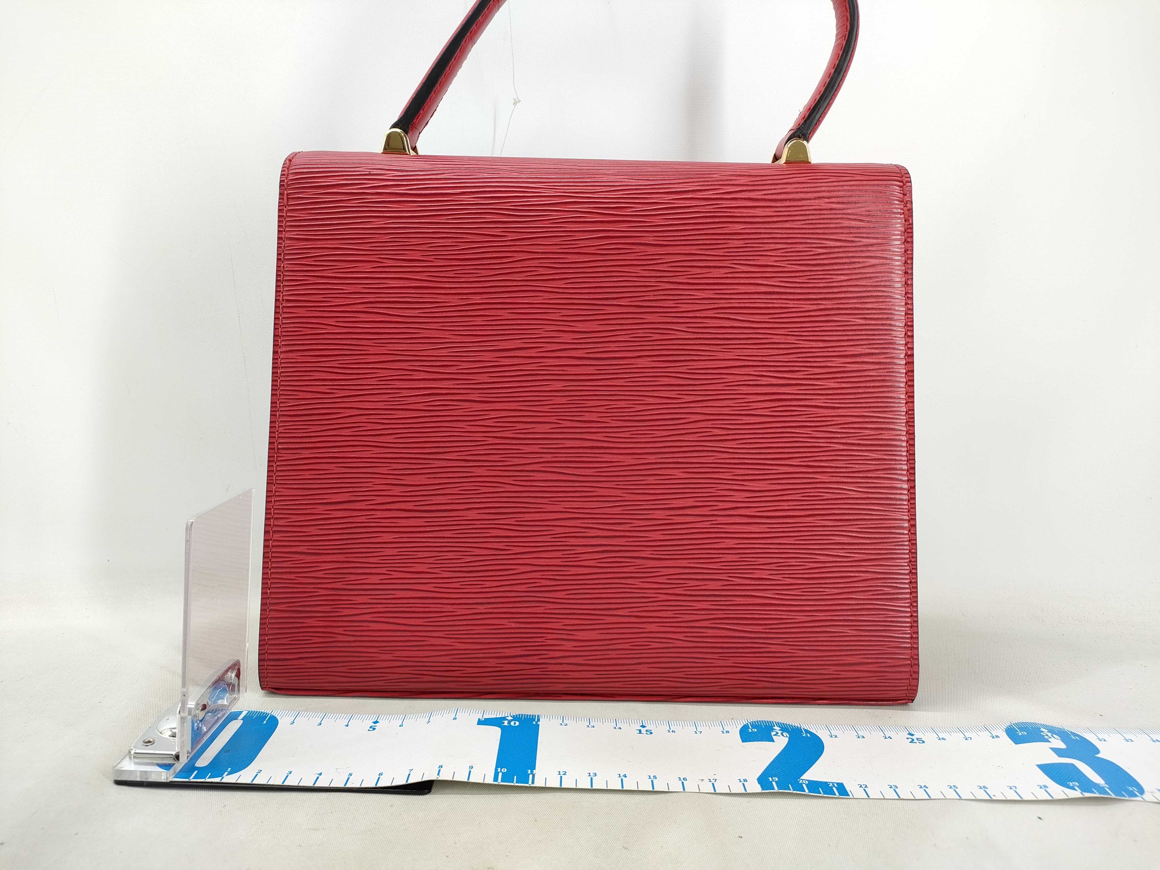 Epi M52377 Malesherbes Red Epi Handbag — view 2