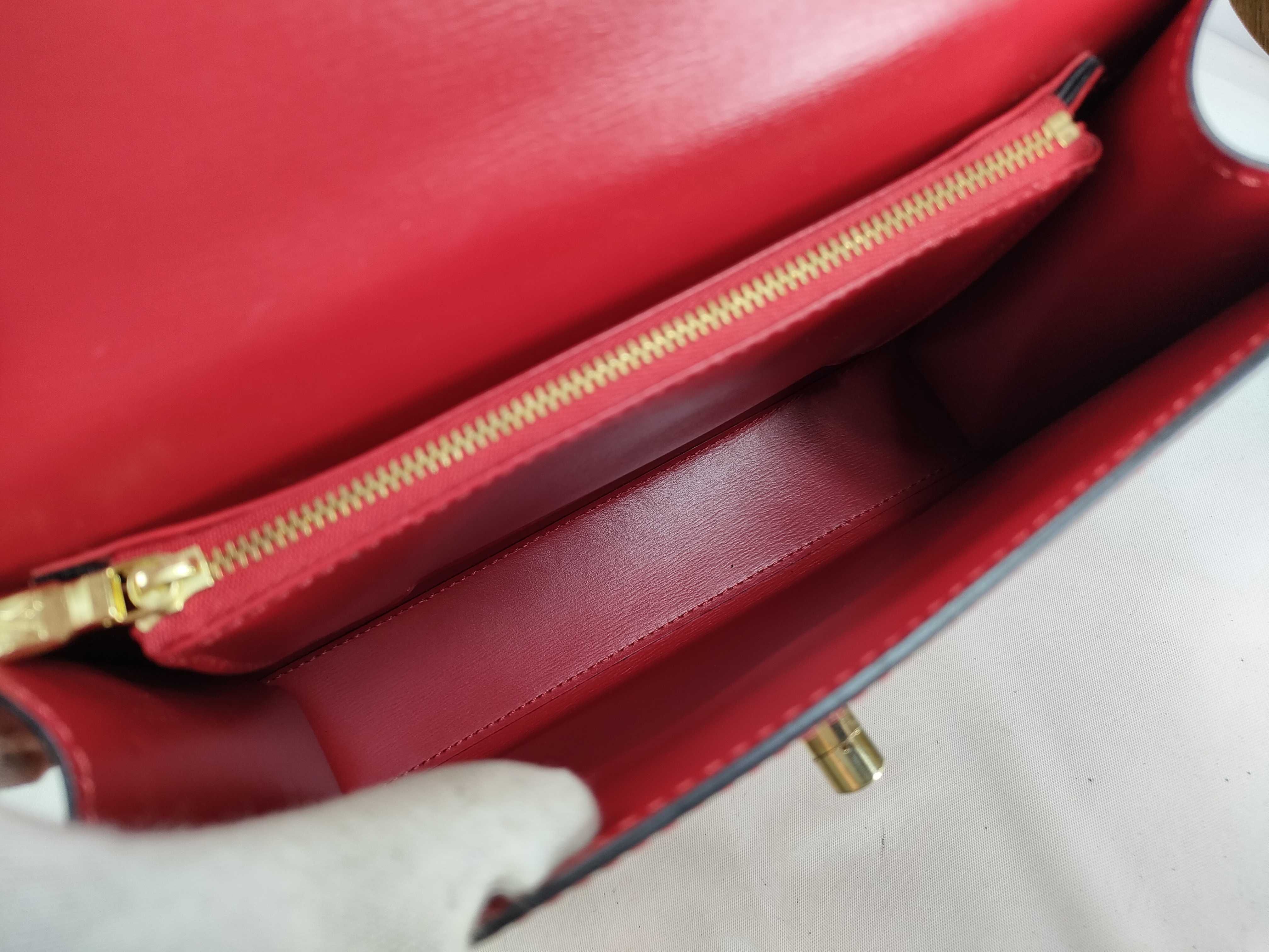 Epi M52377 Malesherbes Red Epi Handbag — view 8