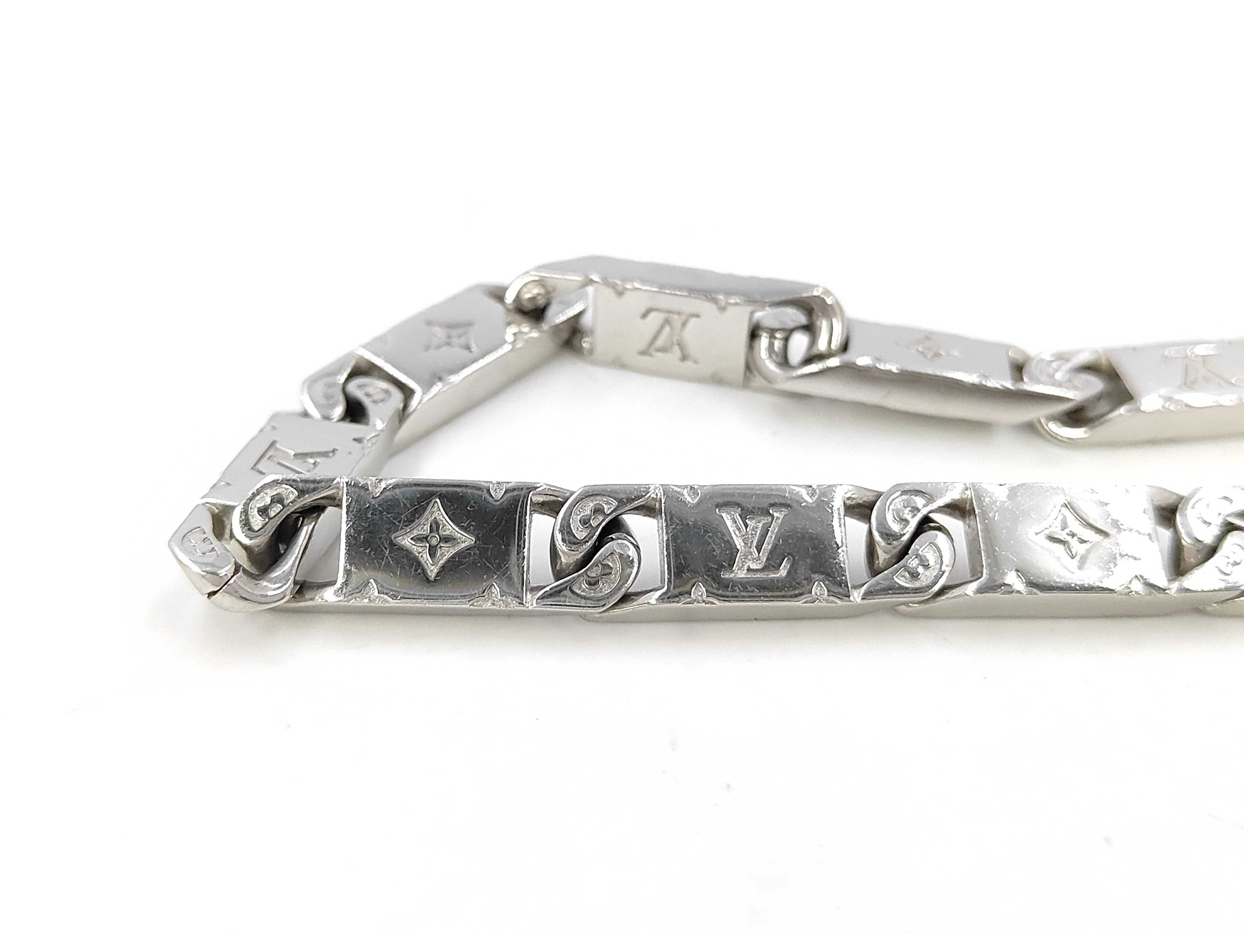 Monogram Tie-Up Silver Necklace — view 2