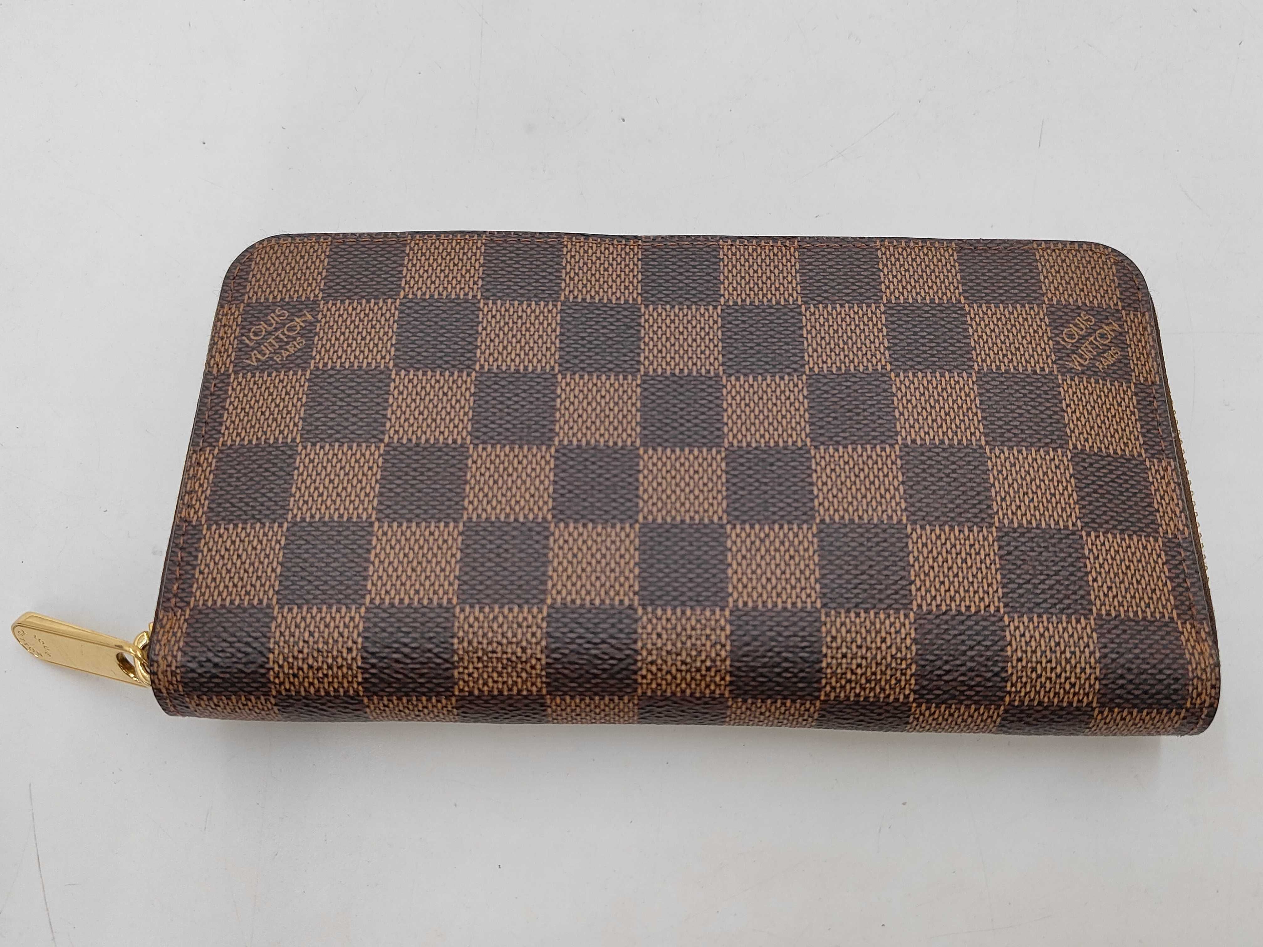 Damier LV Damier Long Wallet with Box and Dust Bag