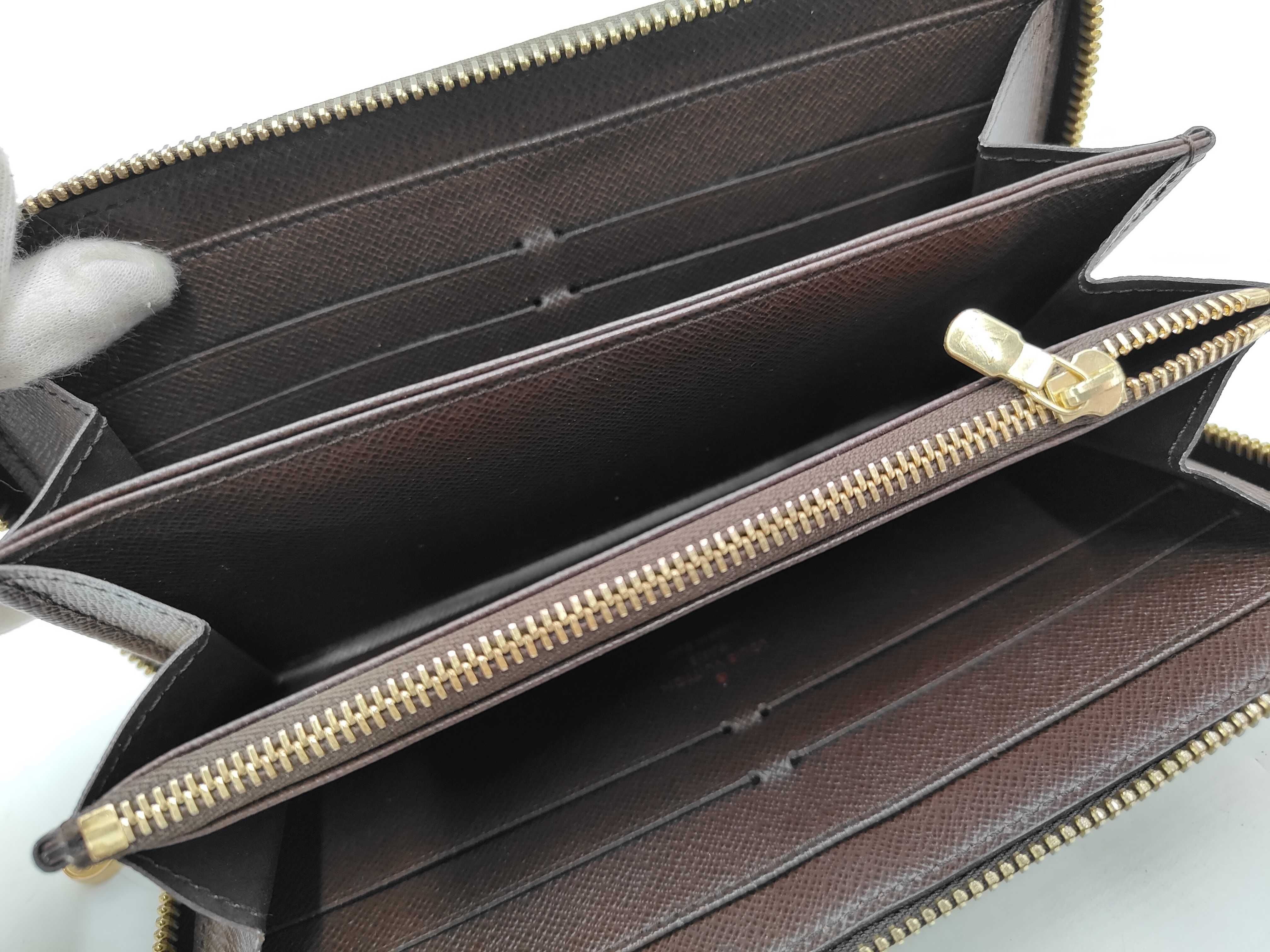 Damier LV Damier Long Wallet with Box and Dust Bag — view 8