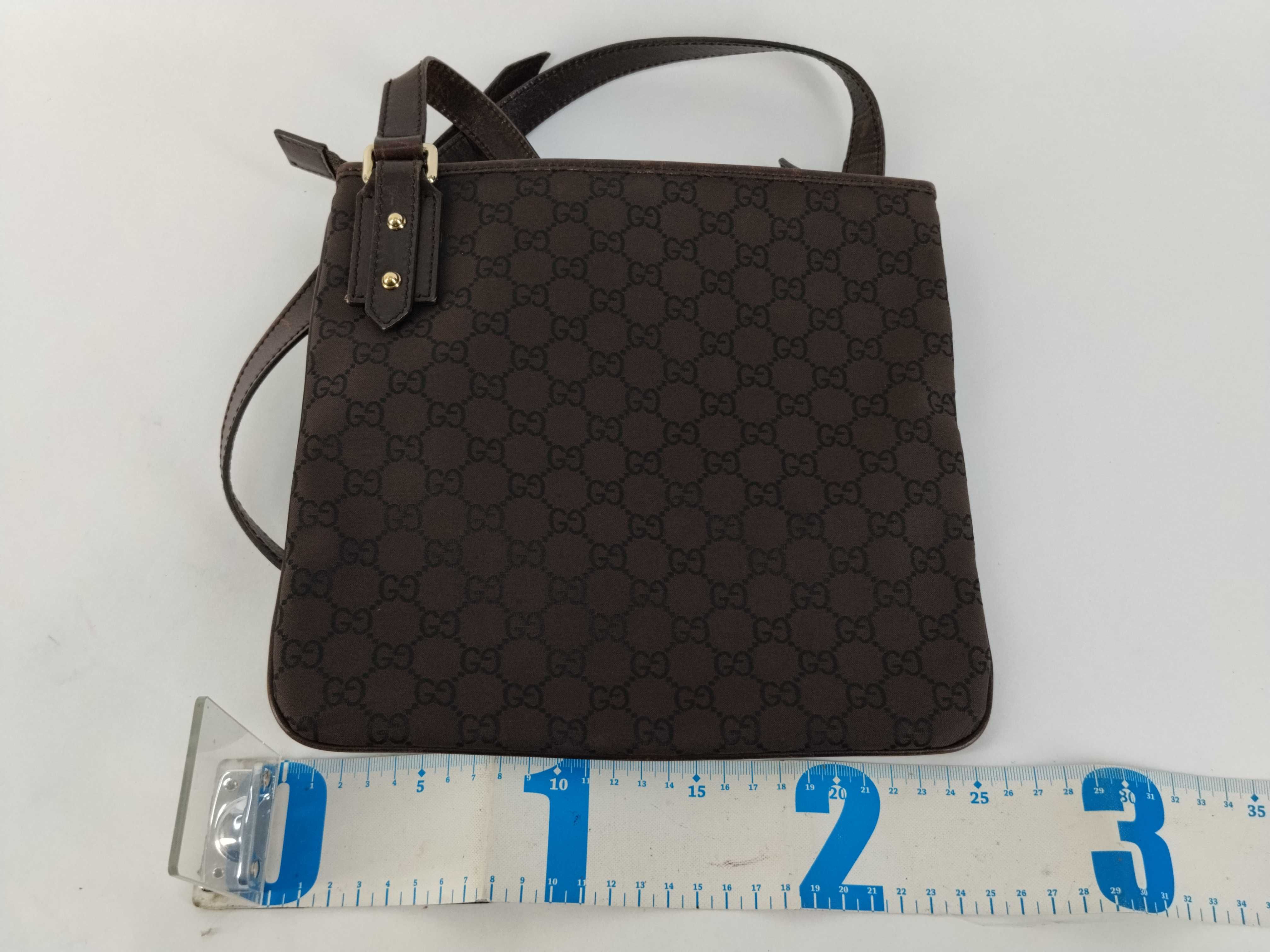GG Canvas Gucci 257246 GG Nylon Shoulder Bag Leather Brown Shoulder Bag — view 2
