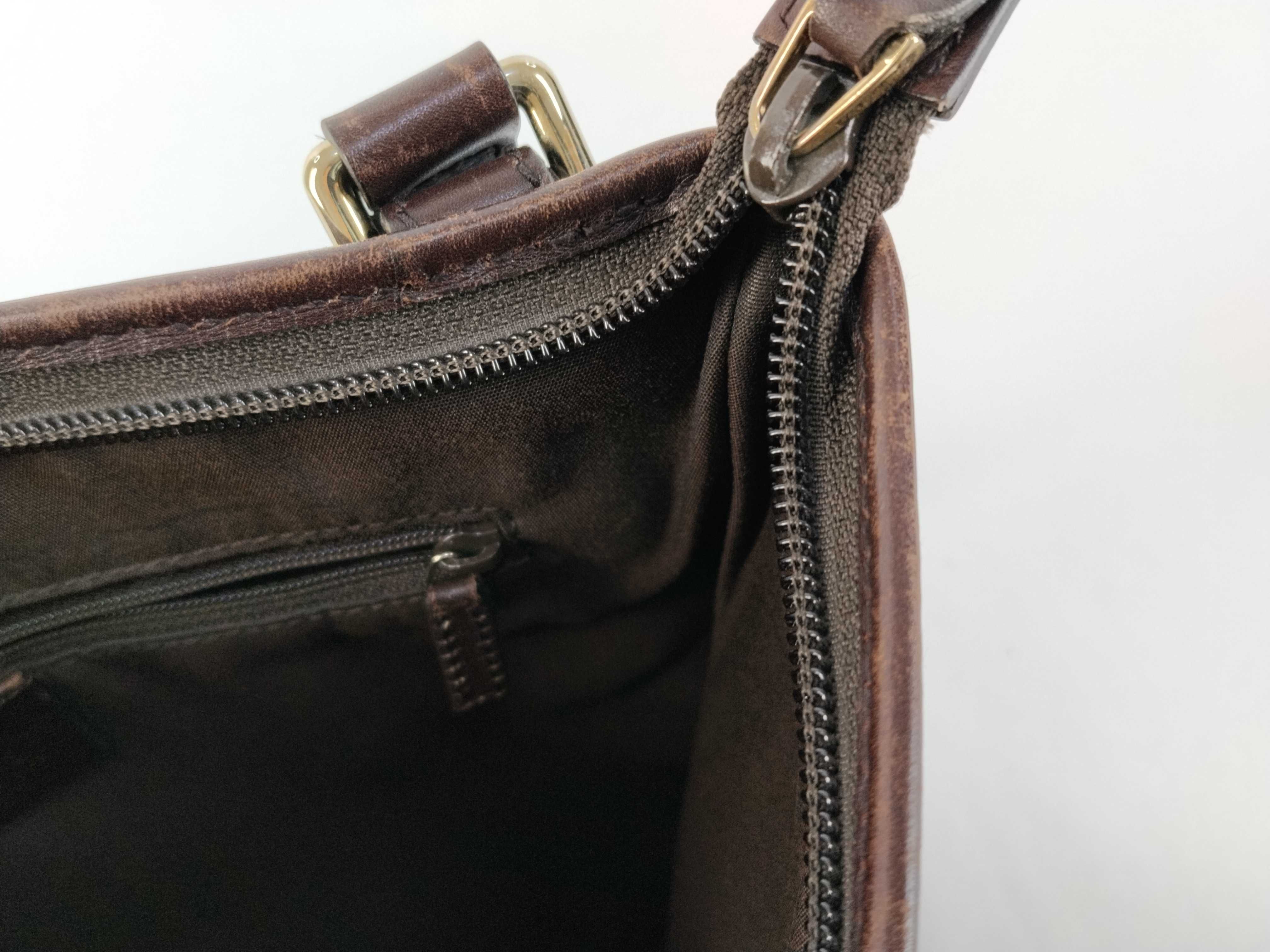 GG Canvas Gucci 257246 GG Nylon Shoulder Bag Leather Brown Shoulder Bag — view 9