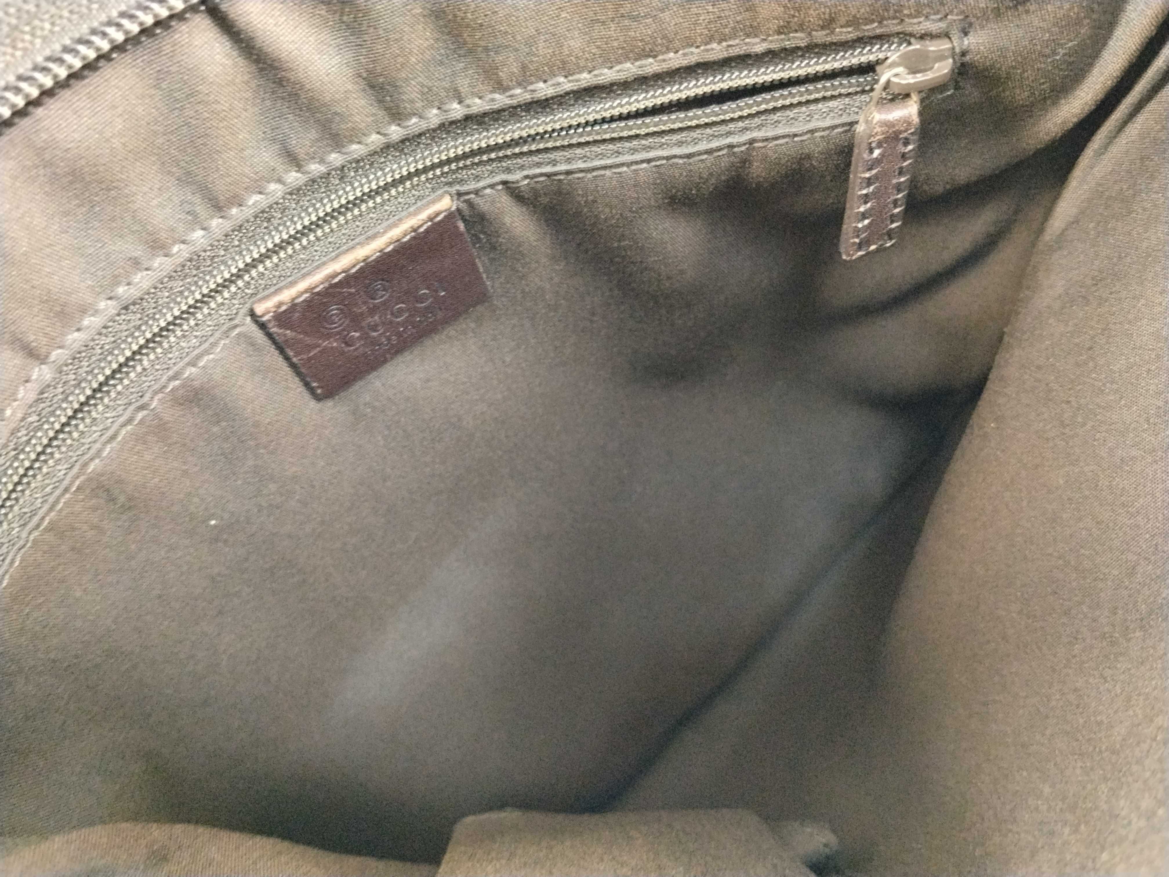 GG Canvas Gucci 257246 GG Nylon Shoulder Bag Leather Brown Shoulder Bag — view 10