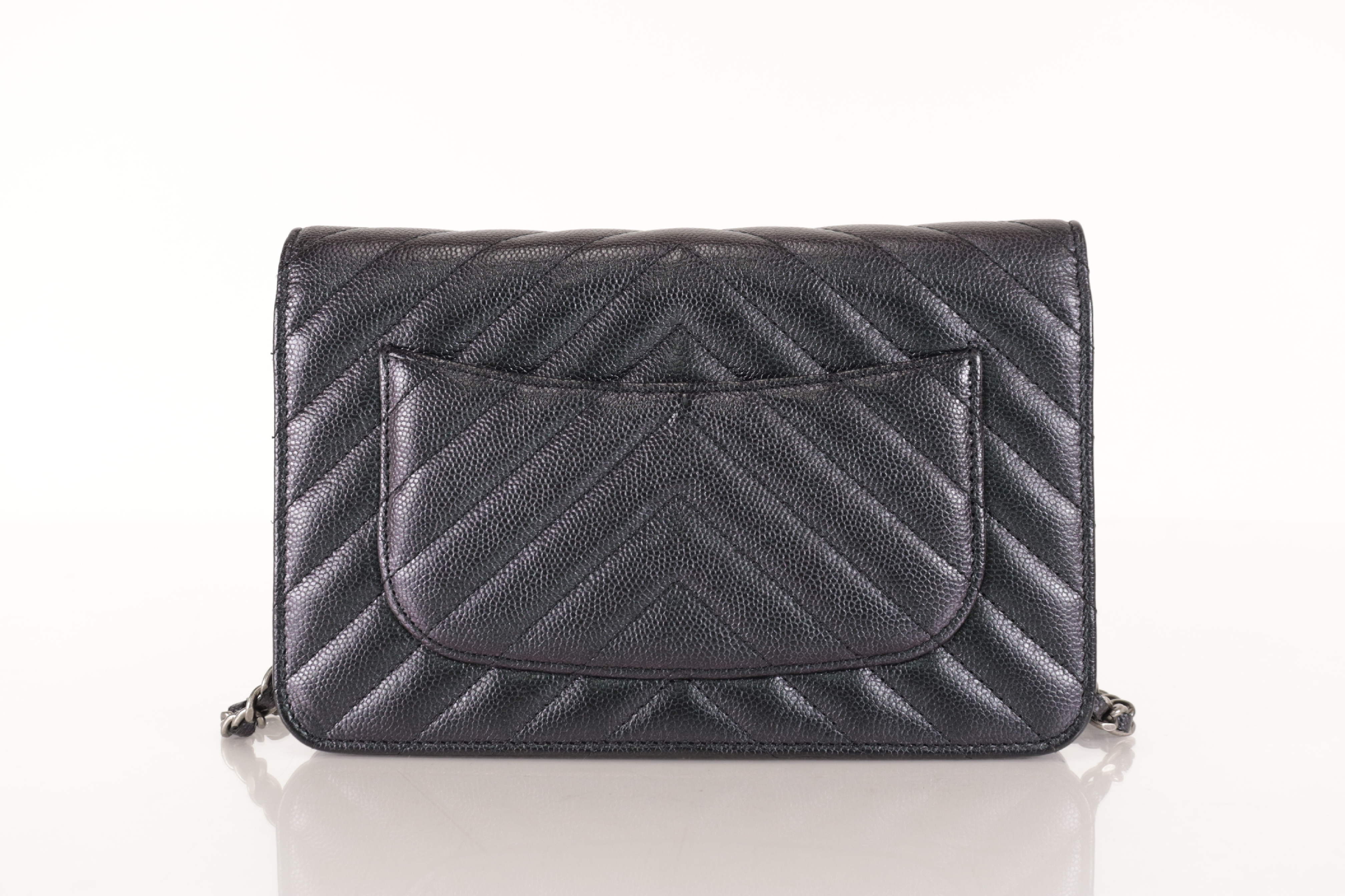 Chevron Caviar Chain Wallet, Series 24, Shoulder Bag — view 3