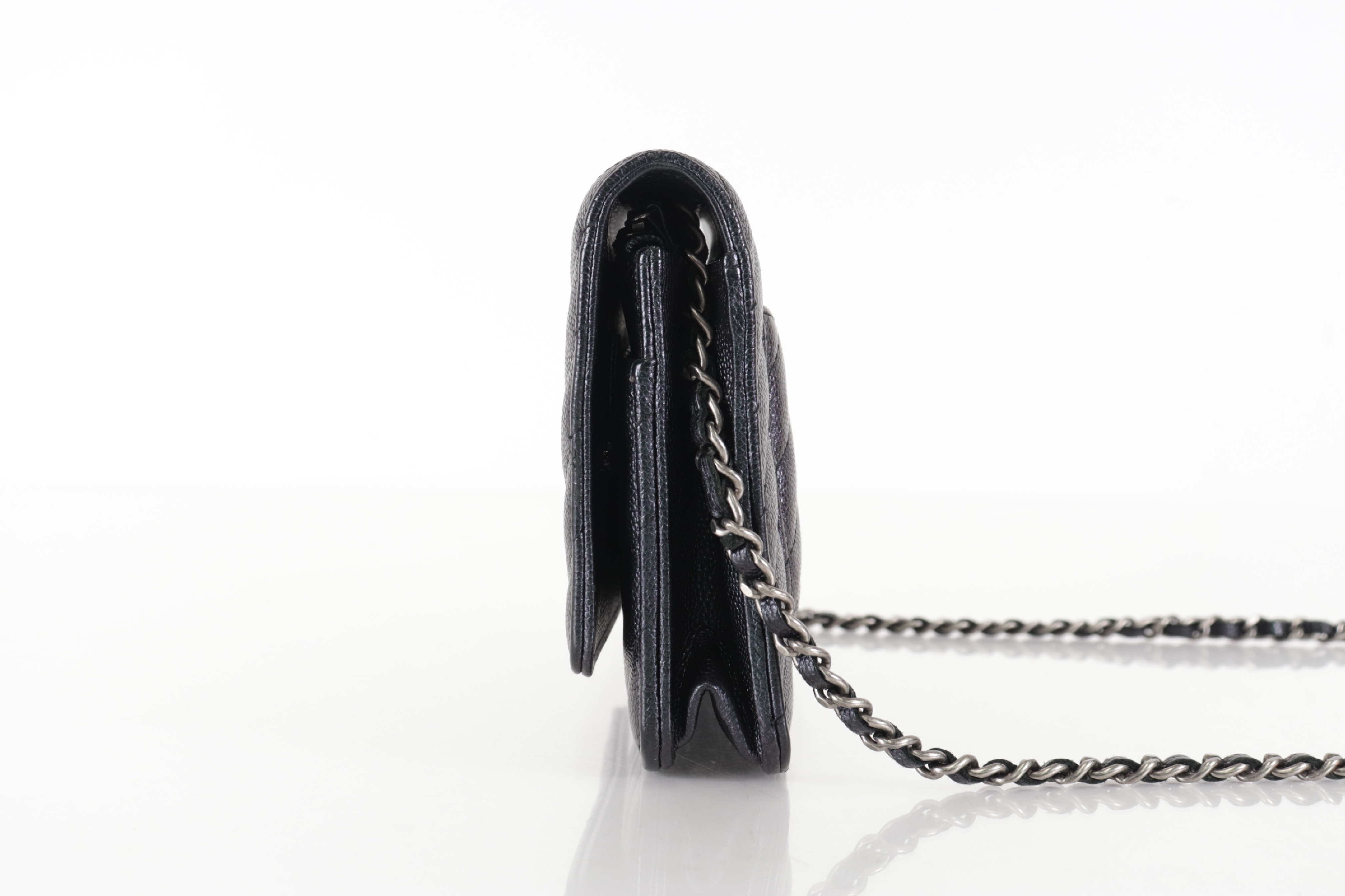 Chevron Caviar Chain Wallet, Series 24, Shoulder Bag — view 5