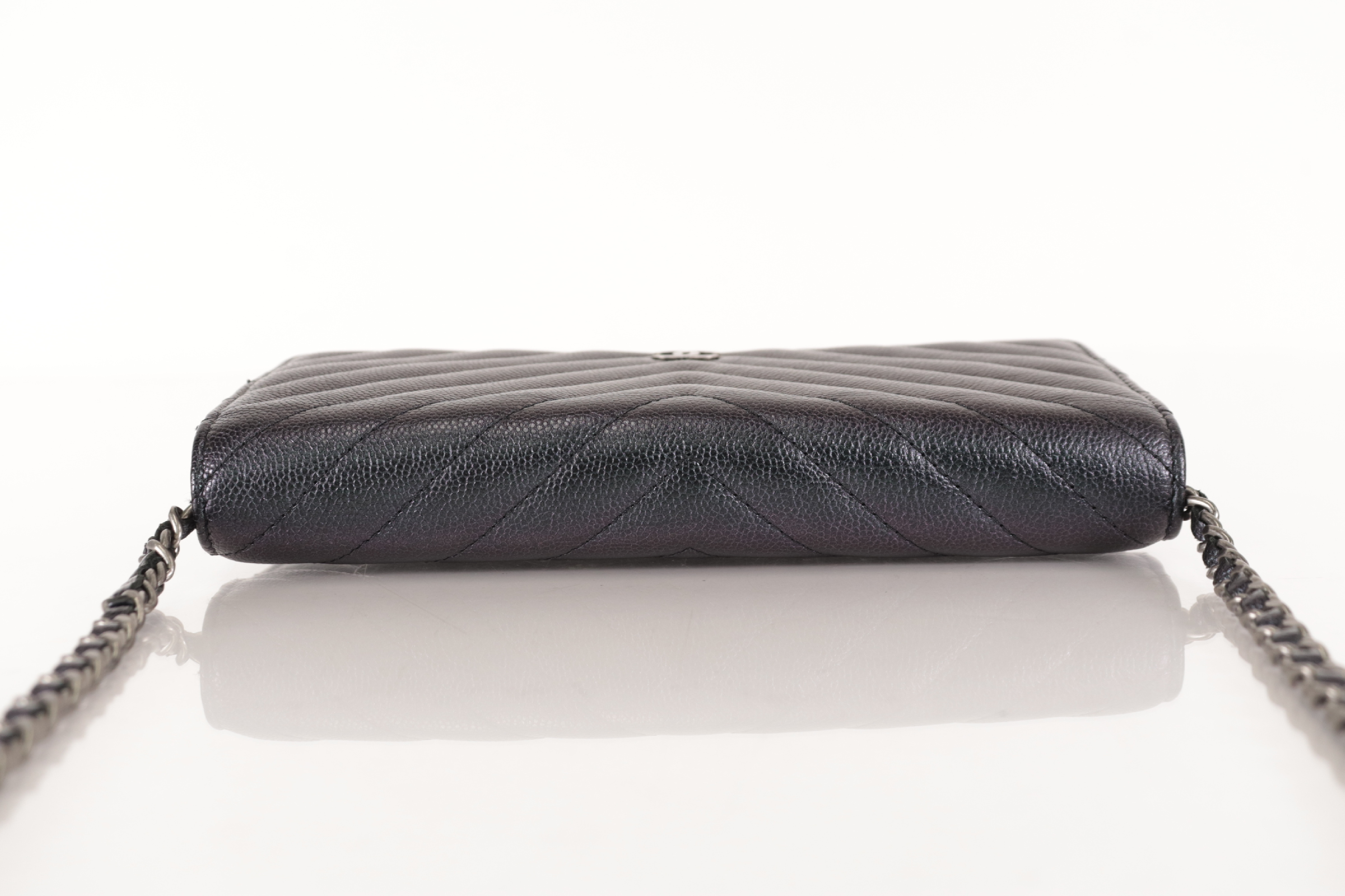 Chevron Caviar Chain Wallet, Series 24, Shoulder Bag — view 6