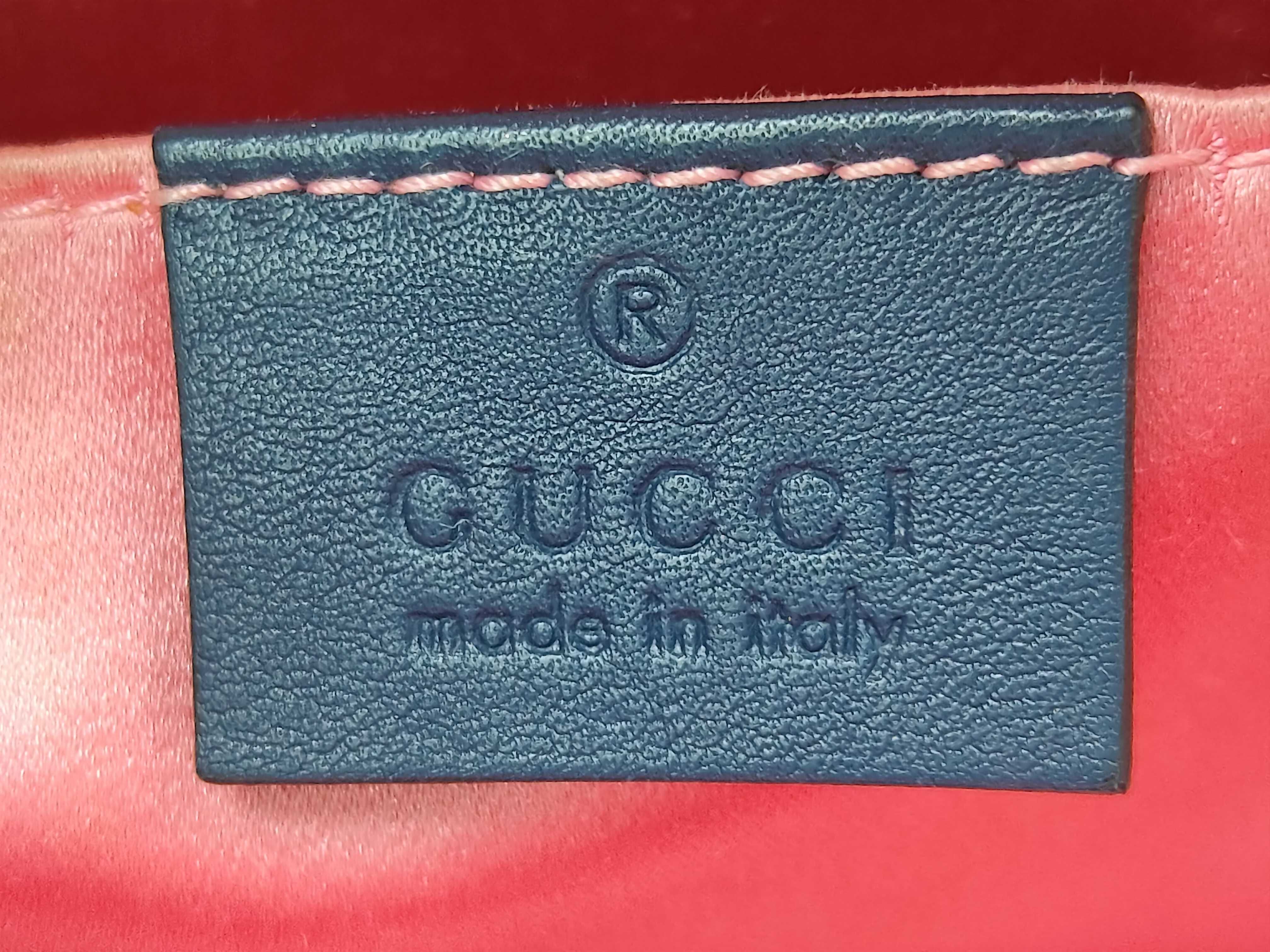 GG Marmont Pearl Shoulder Bag, Denim, 447632 (Bag) — view 11