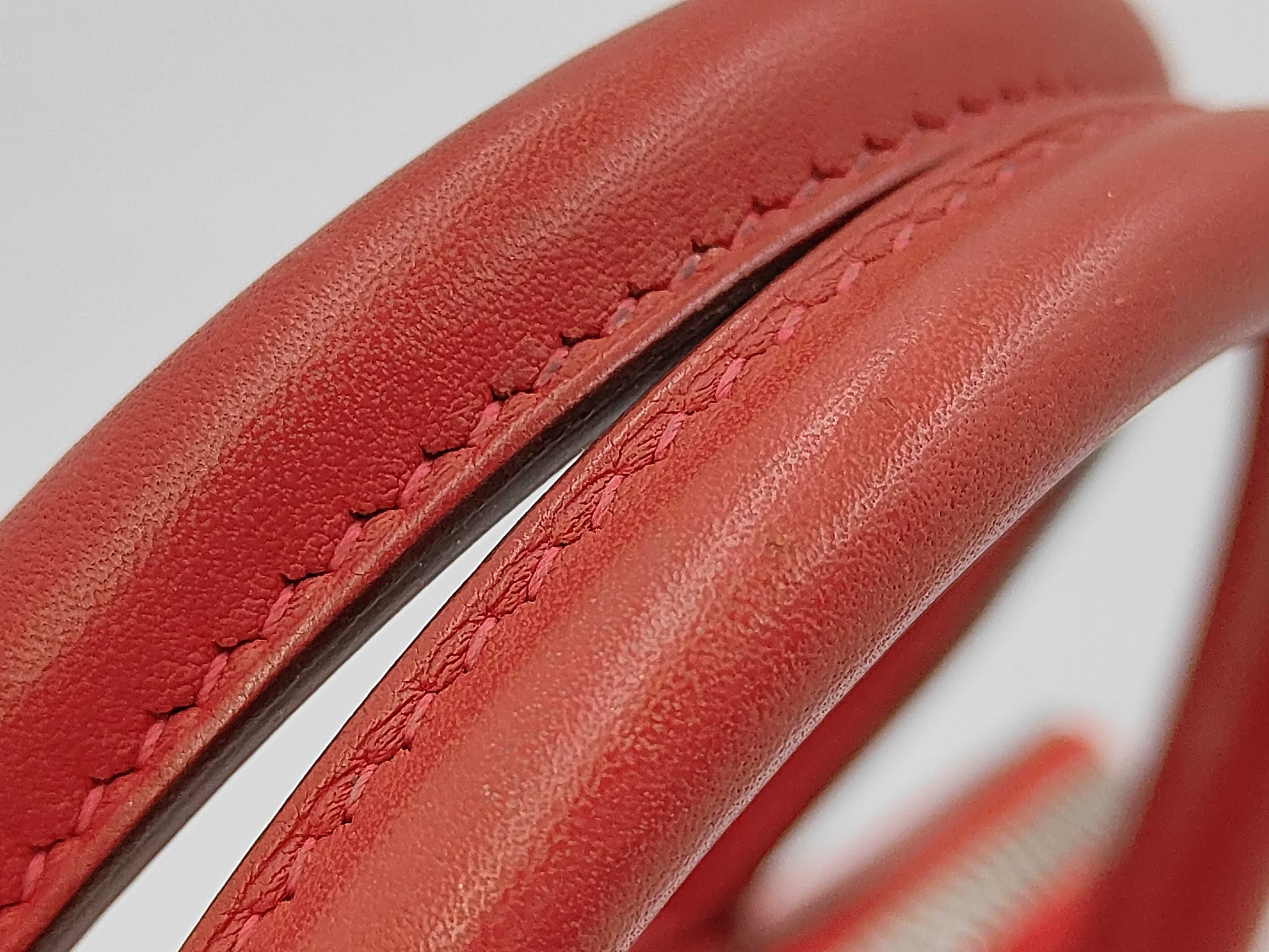 Bolide Secret, Veau Swift leather, Rouge Casaque, silver hardware, T stamp, 2015 model, shoulder bag — view 6