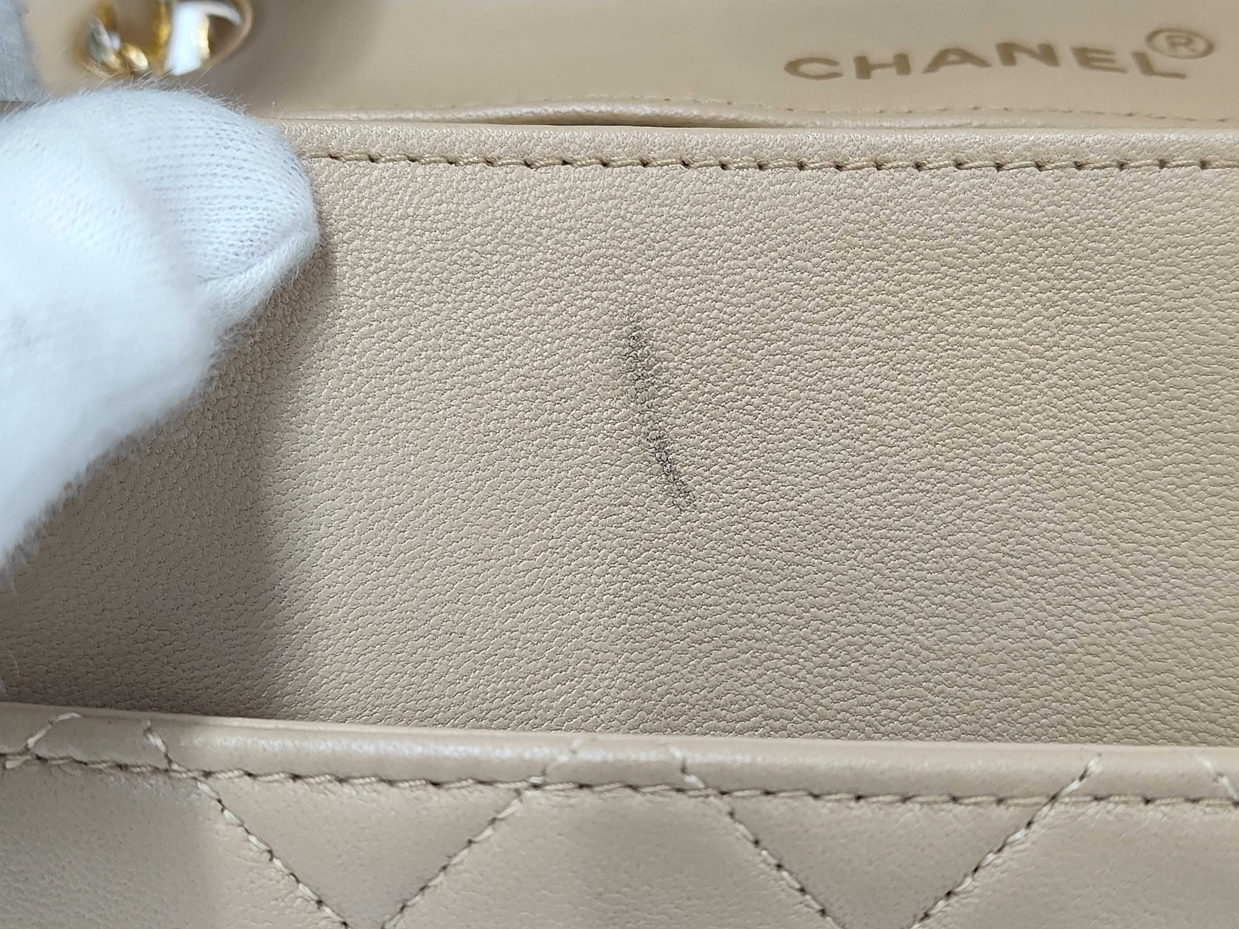 Mini Matelassé Bicolor Lambskin Shoulder Bag — view 11