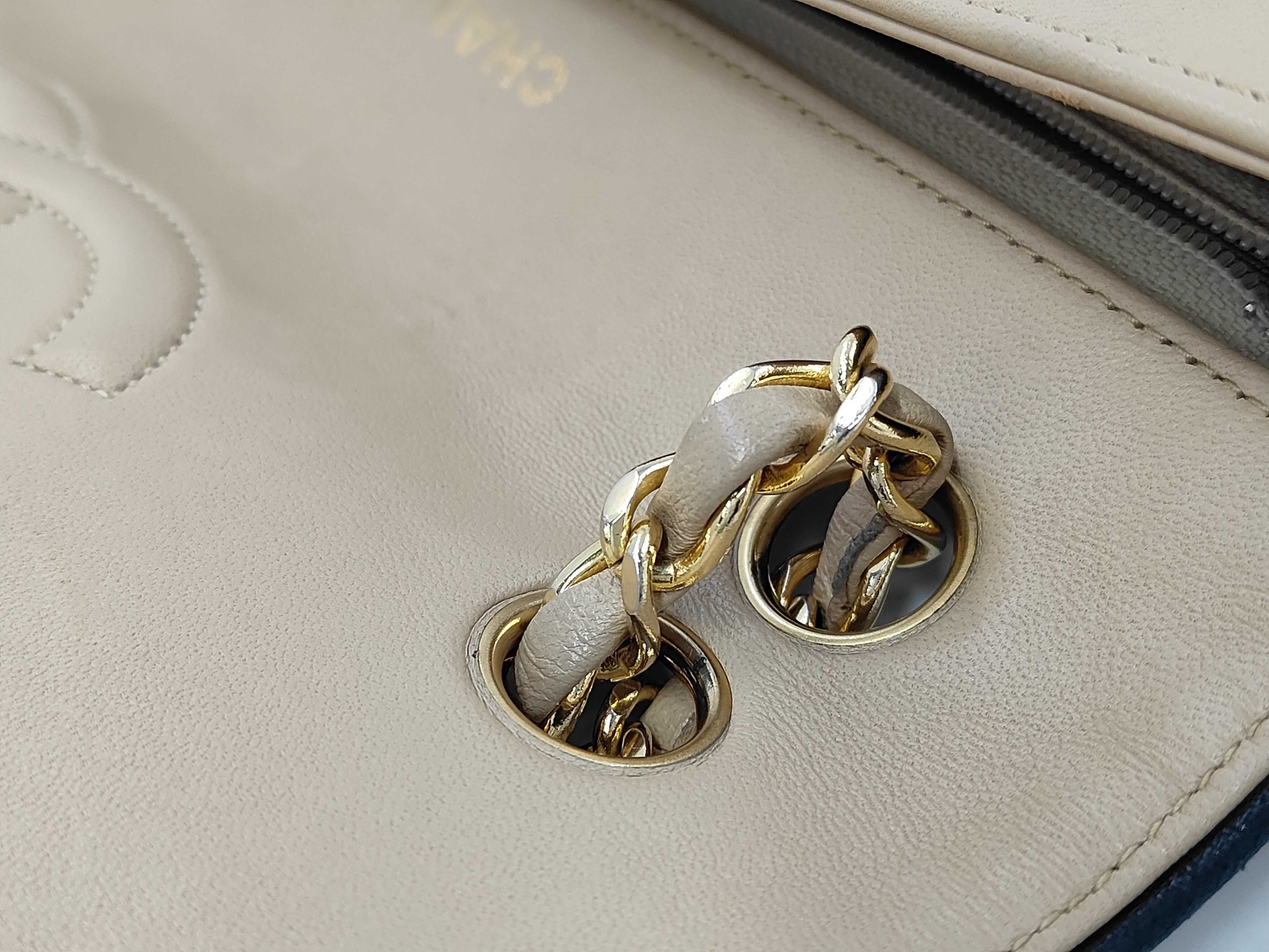 Mini Matelassé Bicolor Lambskin Shoulder Bag — view 5